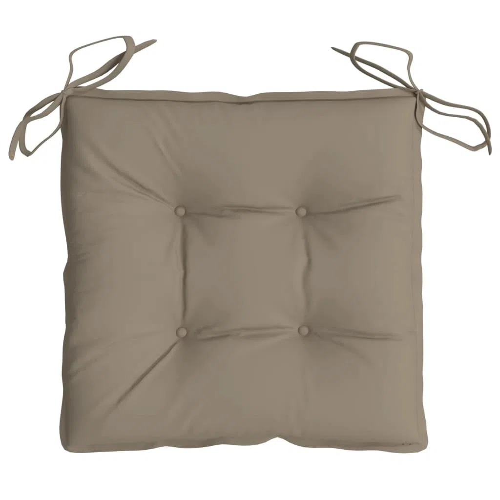 Cuscini per Pallet 6 pz 50x50x7 cm Tessuto Oxford Tortora