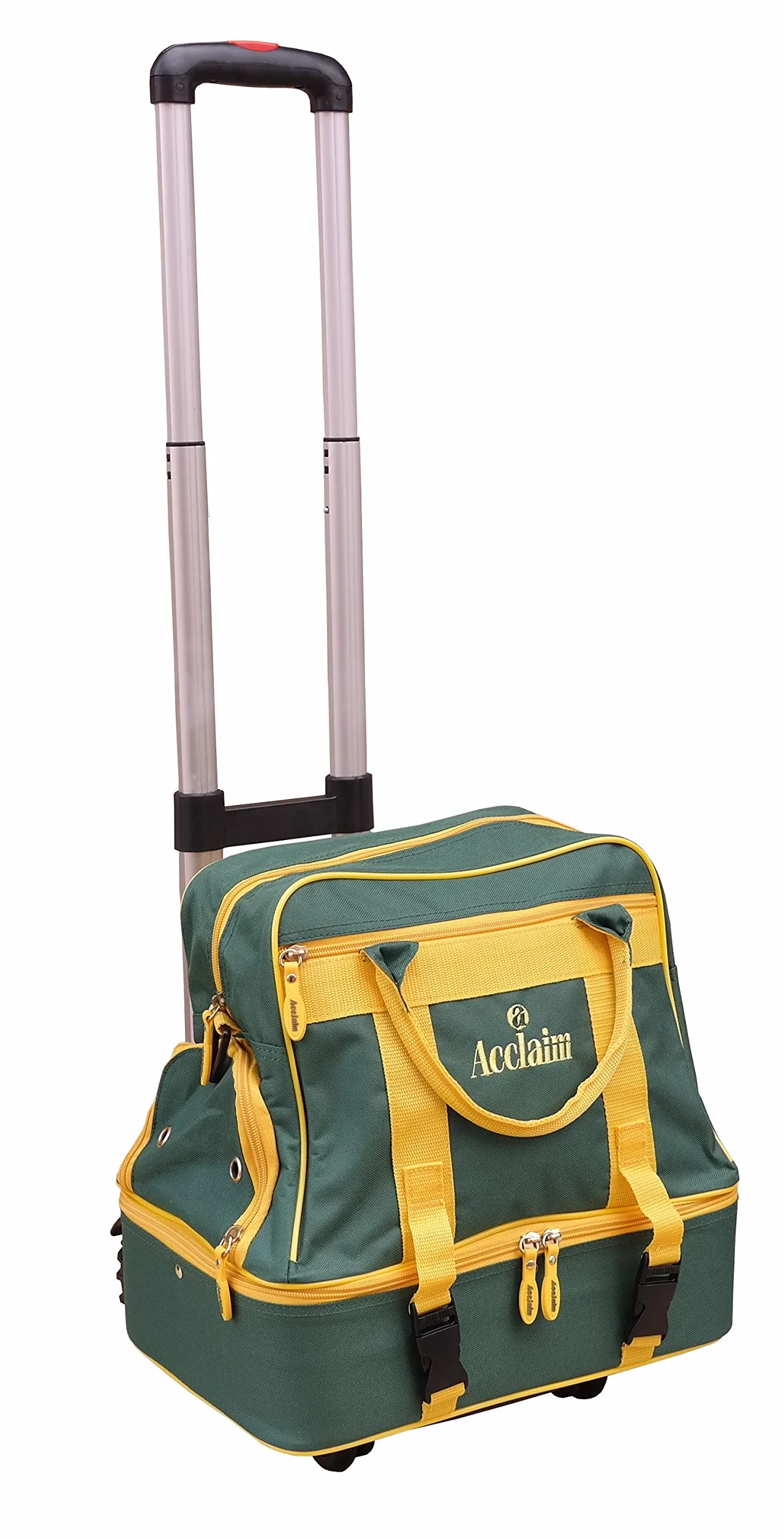 Acclaim Farne Midi Borsa da bowling in nylon 4 livelli verde manico telescopico pieghevole 96,5 cm