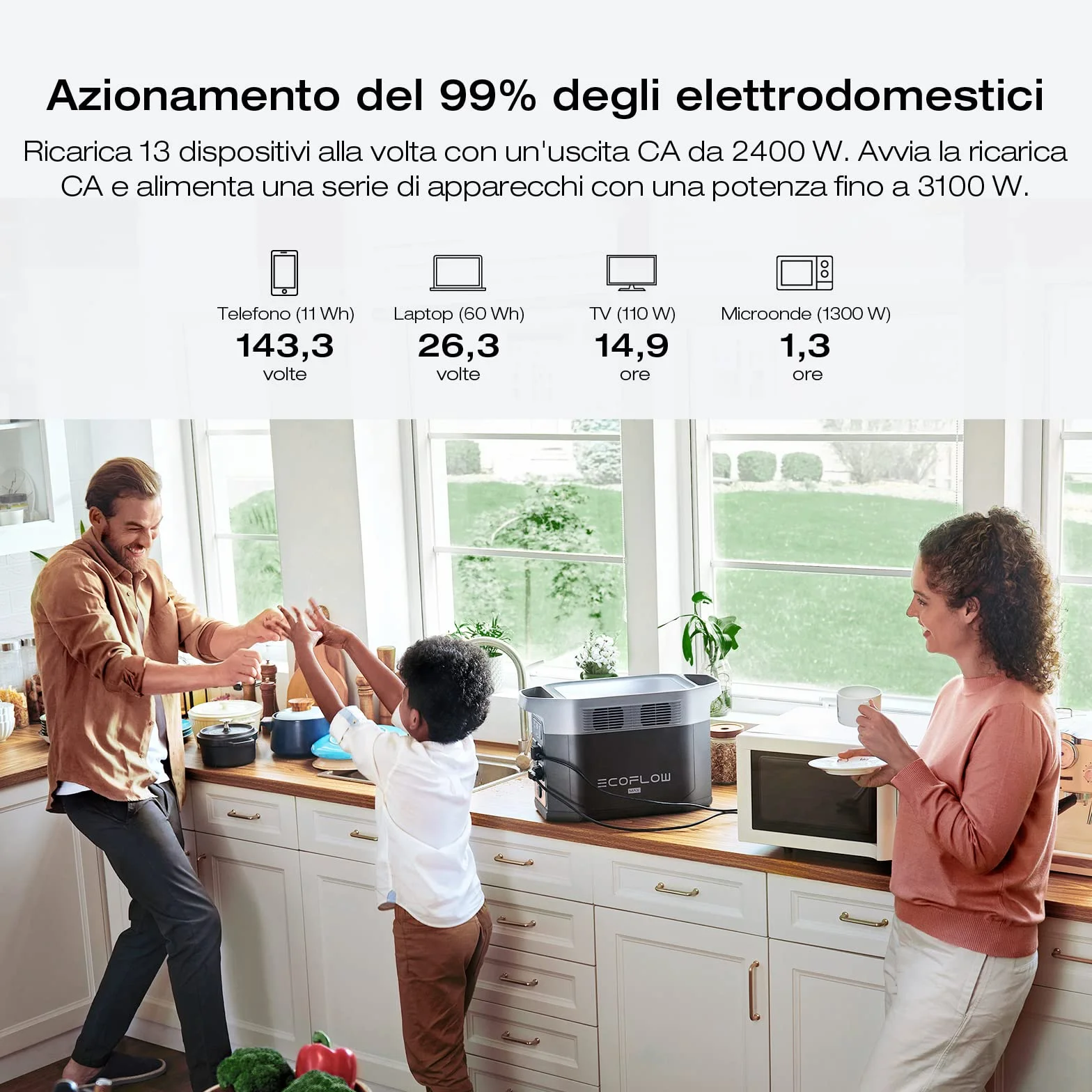 EcoFlow DELTA 2 Max Stazione elettrica portatile 2048Wh