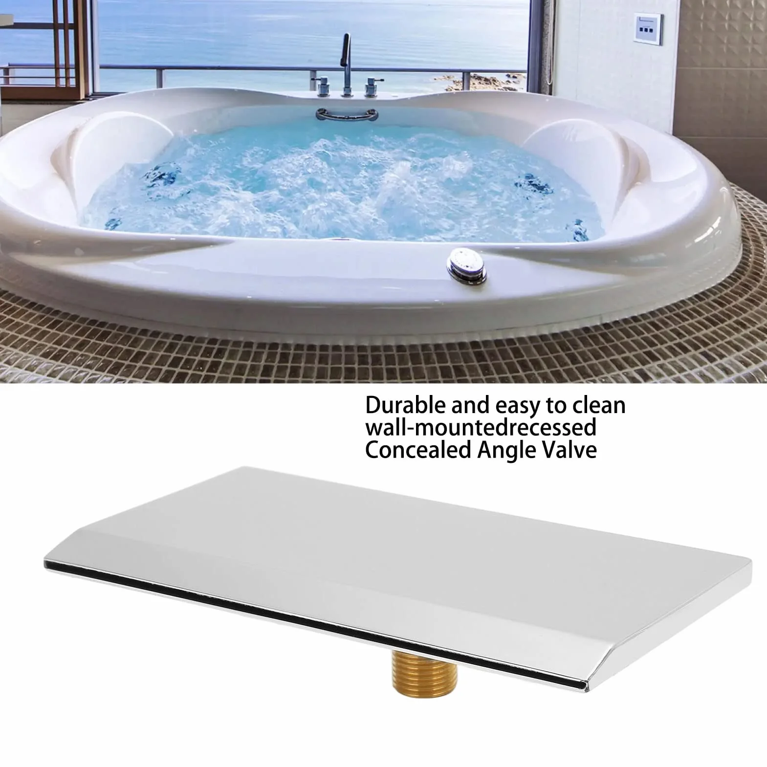 Cascata Sfioratore Lama G1/2 Filettatura Esterna Stagno Cascata 19 cm Fontana per Piscina in Acciaio Inox per Giardino Esterno Piscina Acqua Caratteristiche