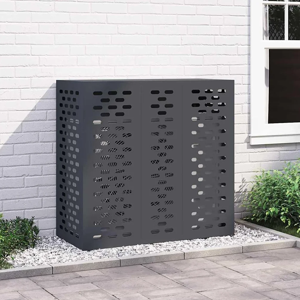 vidaXL Copertura condizionatore d'aria Antracite 110 x 50 x 105 cm impermeabile