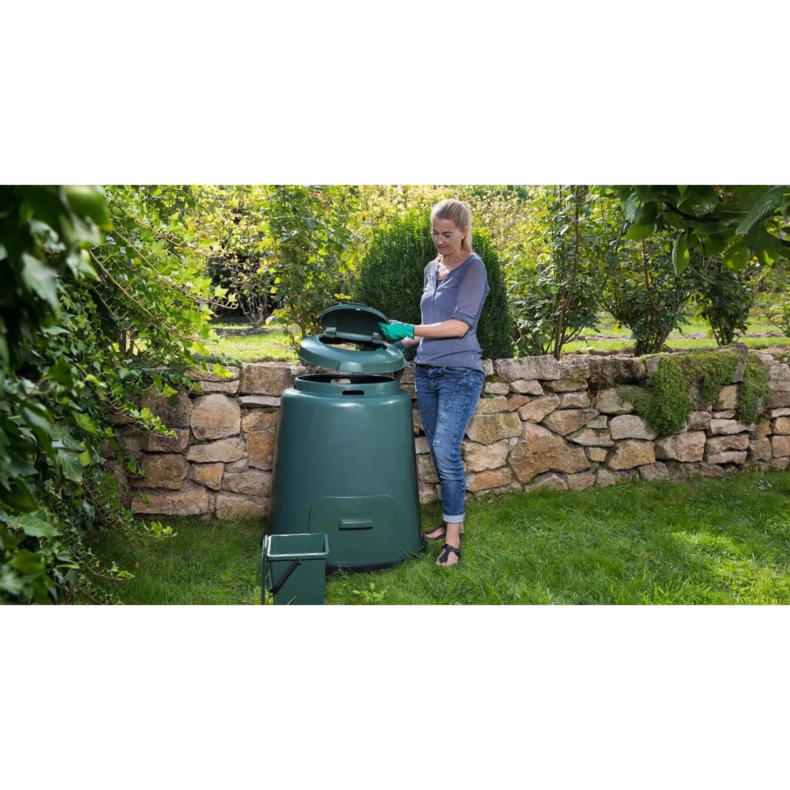 Contenitore Composter 'Circolare' Apertura Superiore E Inferiore per Prelievo Terriccio.