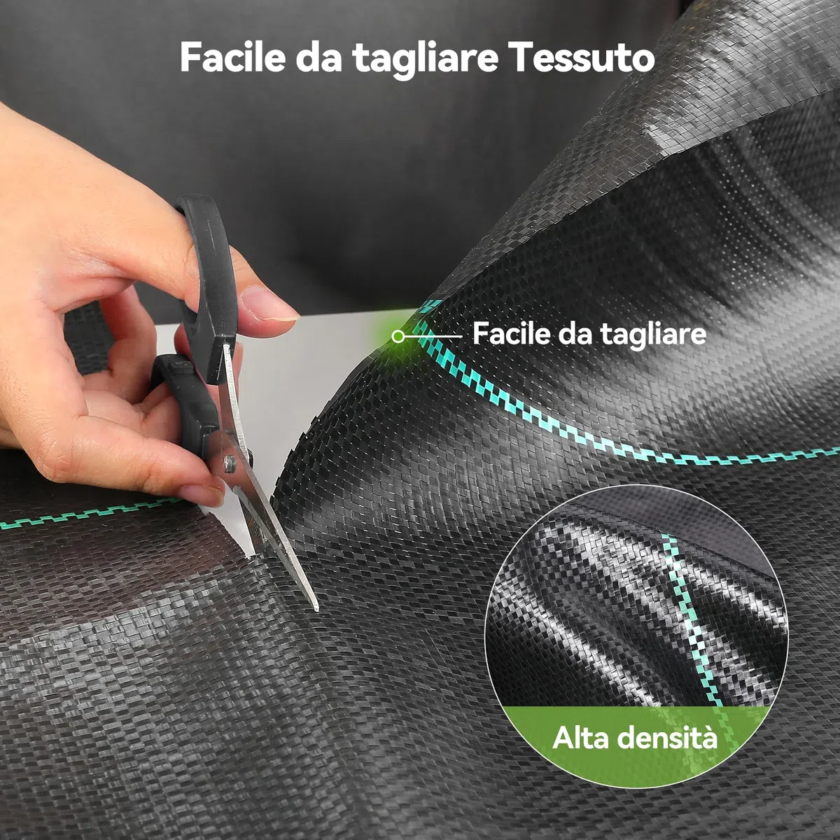 Iropro Telo Pacciamatura Anti Erbacce 4m x 25m 100m² Tessuto Permeabile all'Acqua Stabilizzazione ai Raggi UV