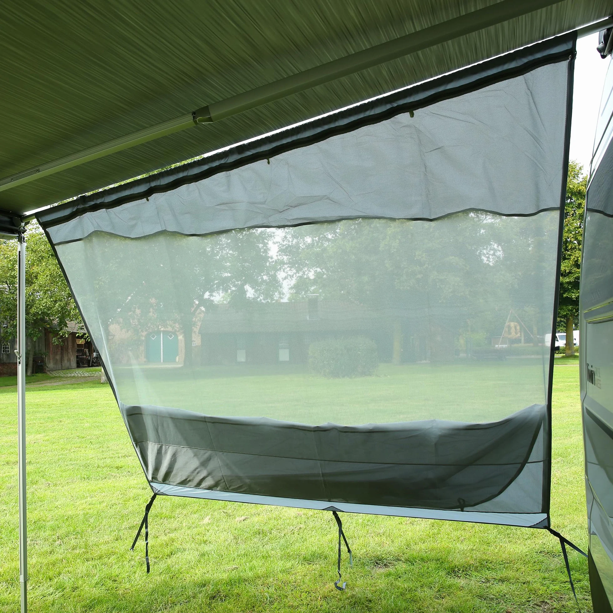 GEAR Sun & Rain Blocker Parete anteriore per tenda da sole, protezione UPF 50+, colonna d'acqua 3000 mm, 3 profili diametro 4,3, 6,2 e