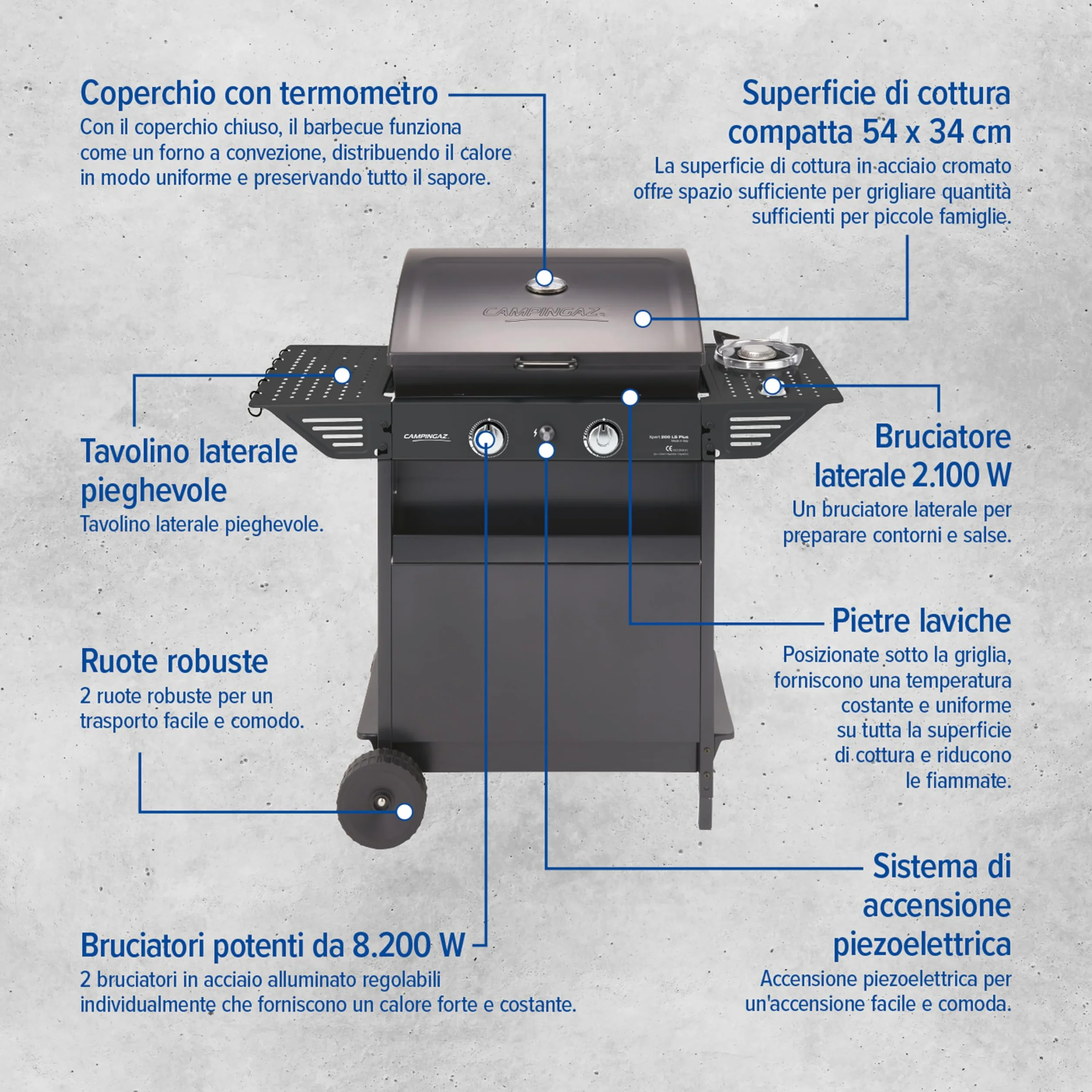 Campingaz Xpert 200 LS Plus barbecue a gas