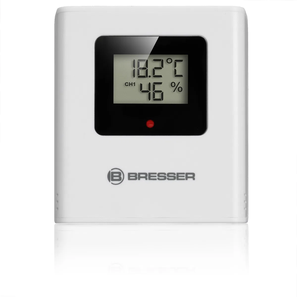 Bresser Stazione Meteo Radio con Sensore Esterno ClimateTemp NBF, Orologio DCF, Termometro Igrometro, Previsioni Meteo Display Colori Digitale