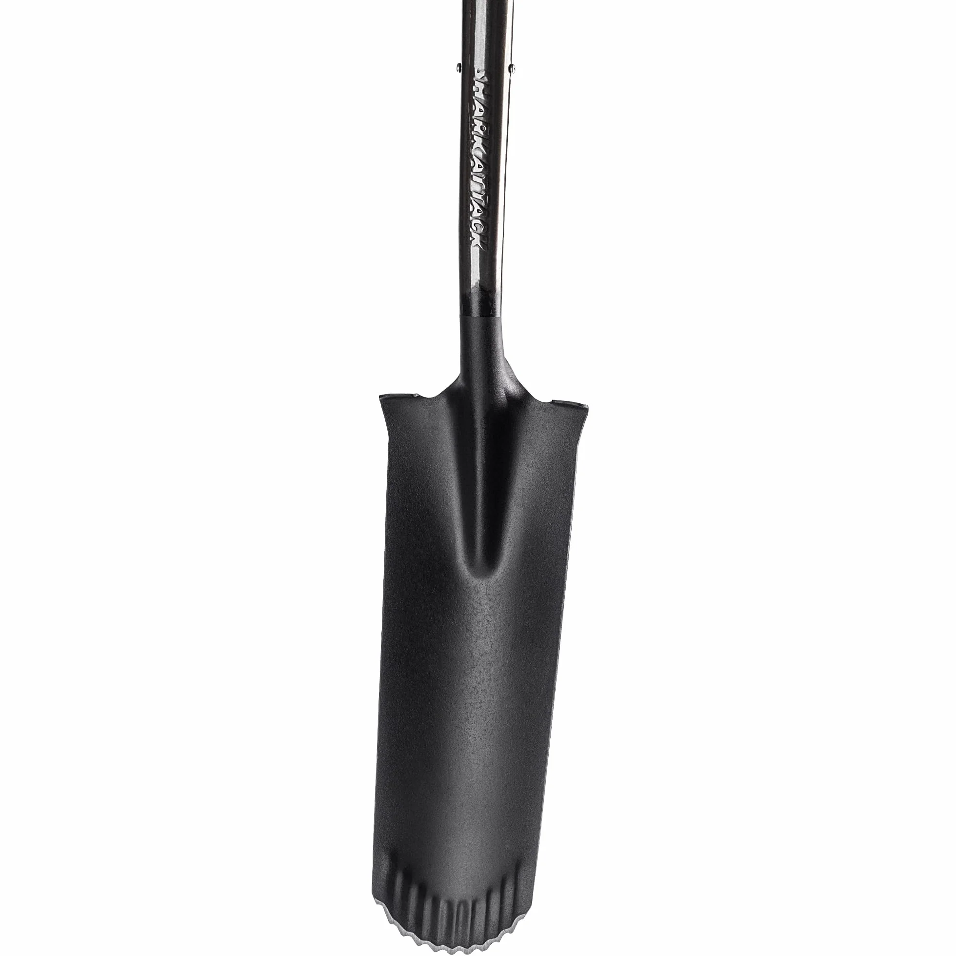 KADAX Pala per drenaggio, pala con manico a D e manico, leggera pala per drenaggio con denti, pala da giardino ergonomica, vanga per foro, 124 x 14 cm