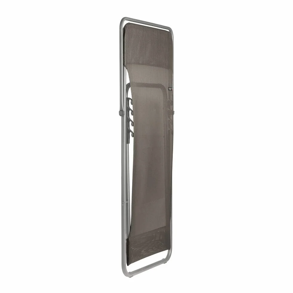 Lafuma Mobilier Maxi Lettino Grafite-Antracite Sedia regolabile leggera e stabile