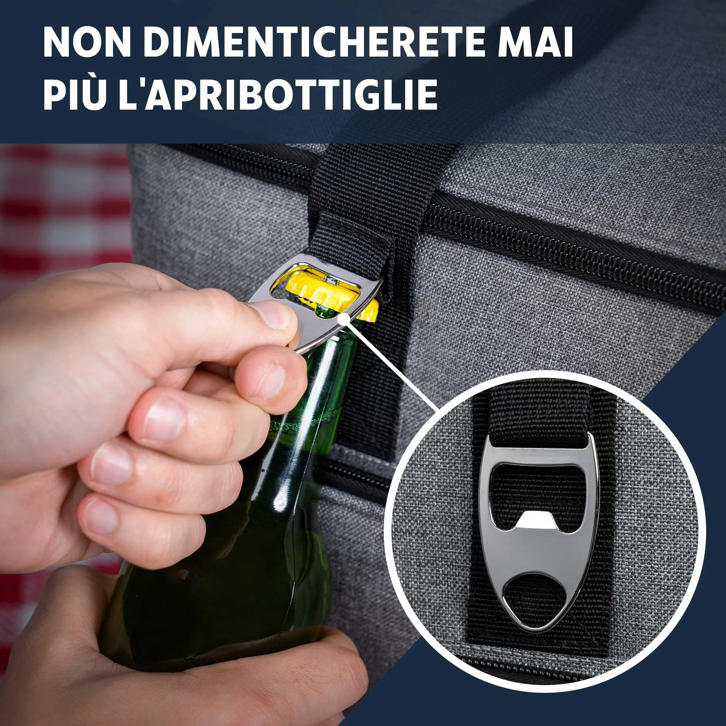 Obics Borsa termica porta pranzo 20 e 30 litri - Frigo isoterma portatile per alimenti, ufficio, picnic e da viaggio - Borsa-Frigo rigida e termiche isolata