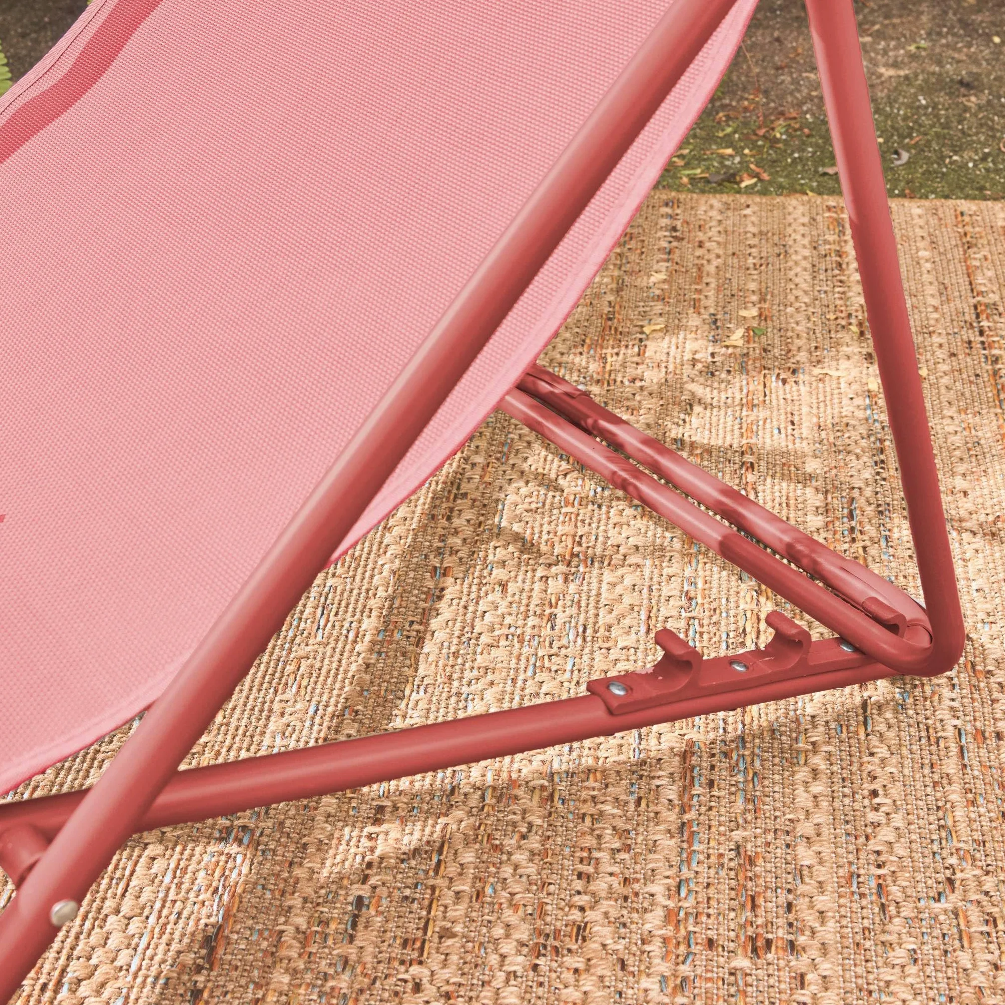 Set 2 sedie sdraio pieghevoli Terracotta - 83x88x95 cm
