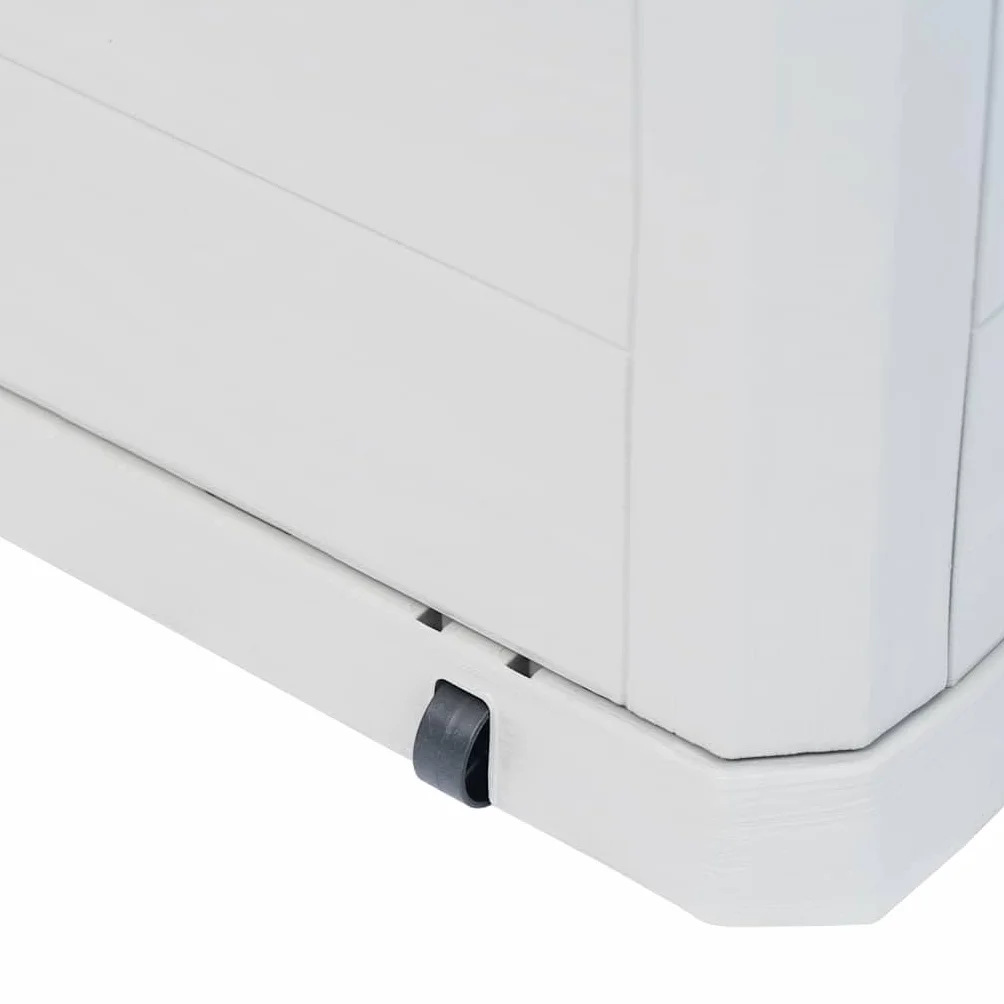 vidaXL Baule da Giardino 280 L Grigio Chiaro Cassetta Contenitore Cassapanca