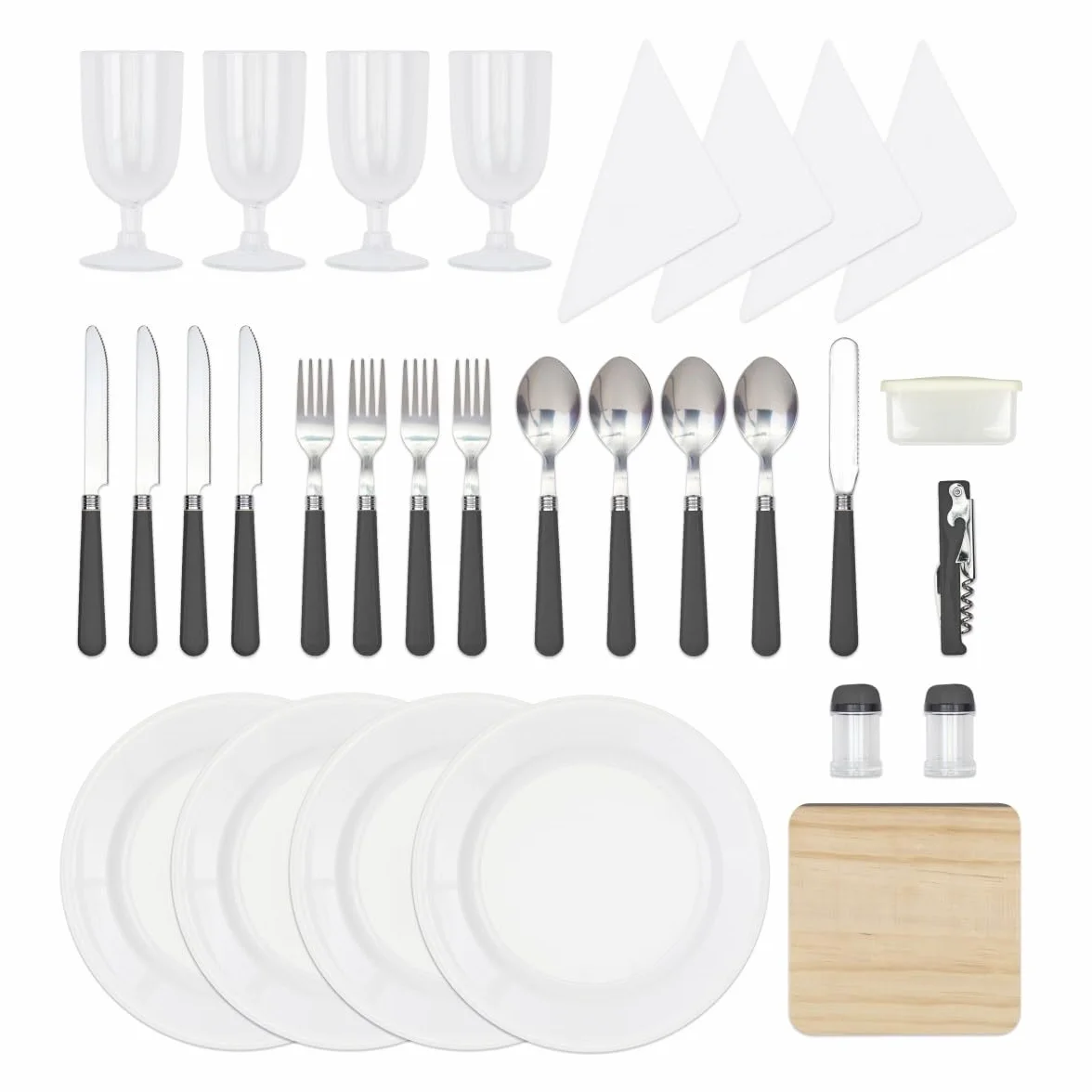 Livoo – Zaino Picnic 4 Persone SEP149 – 11L, 600D, Coperta Picnic Inclusa, 30 Accessori