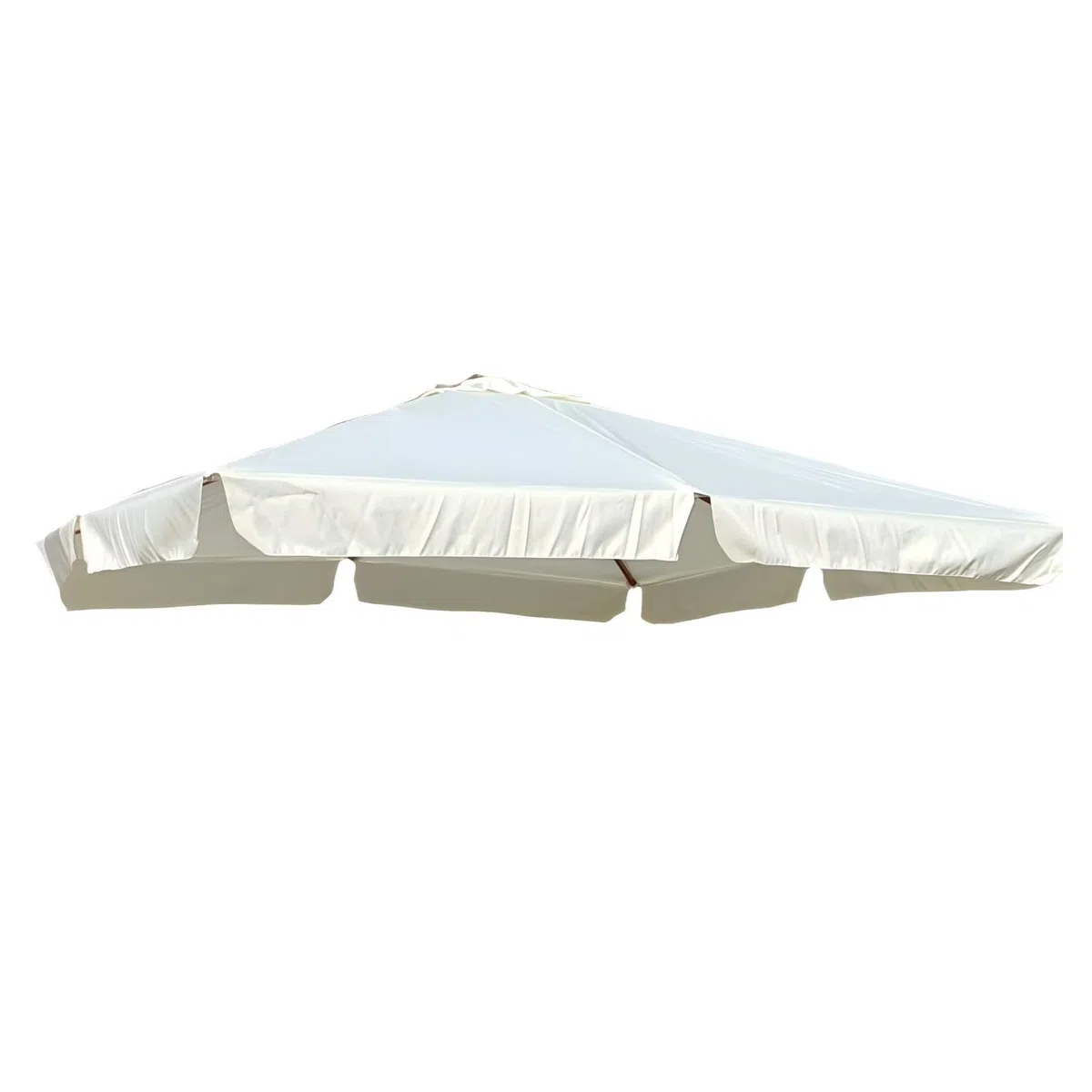 BricoShopping® Telo Ricambio Ombrellone Decentrato 3x4 m Impermeabile 250 gr/mq con Airvent, Copertura 280x380 cm con Tasche per Ombrellone a Braccio 8 Stecche in Legno