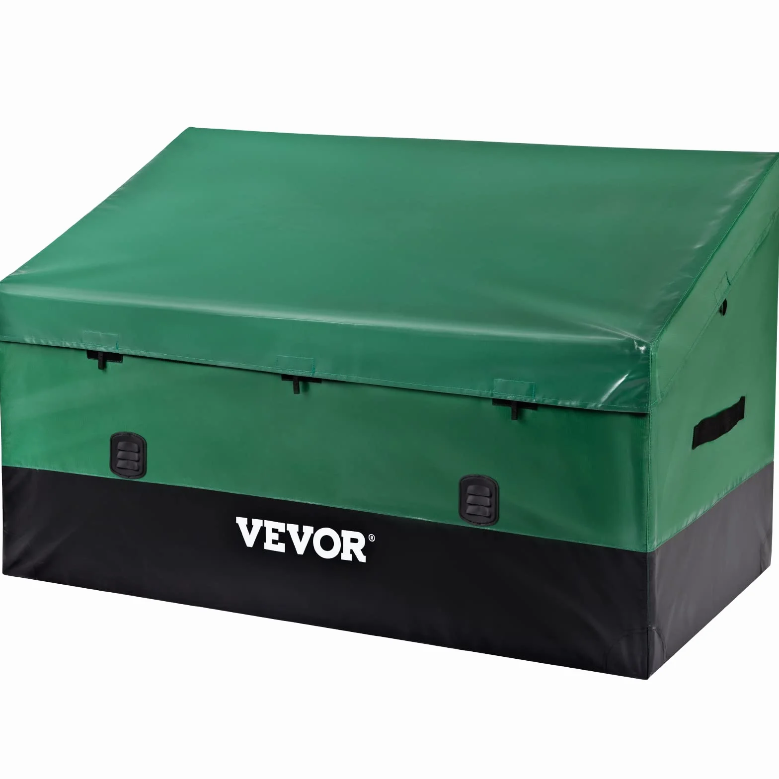 VEVOR Scatola per Stoccaggio da Esterno in PE Impermeabile 660L con Coperchio Manici Laterali, Baule da Giardino