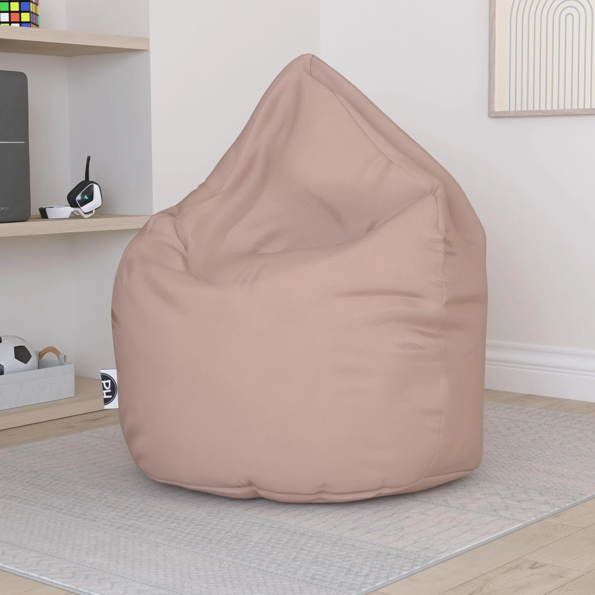 PATCH HOME Pouf a forma di goccia Beige 480 litri imbottitura polistirolo 25 colori 3 misure