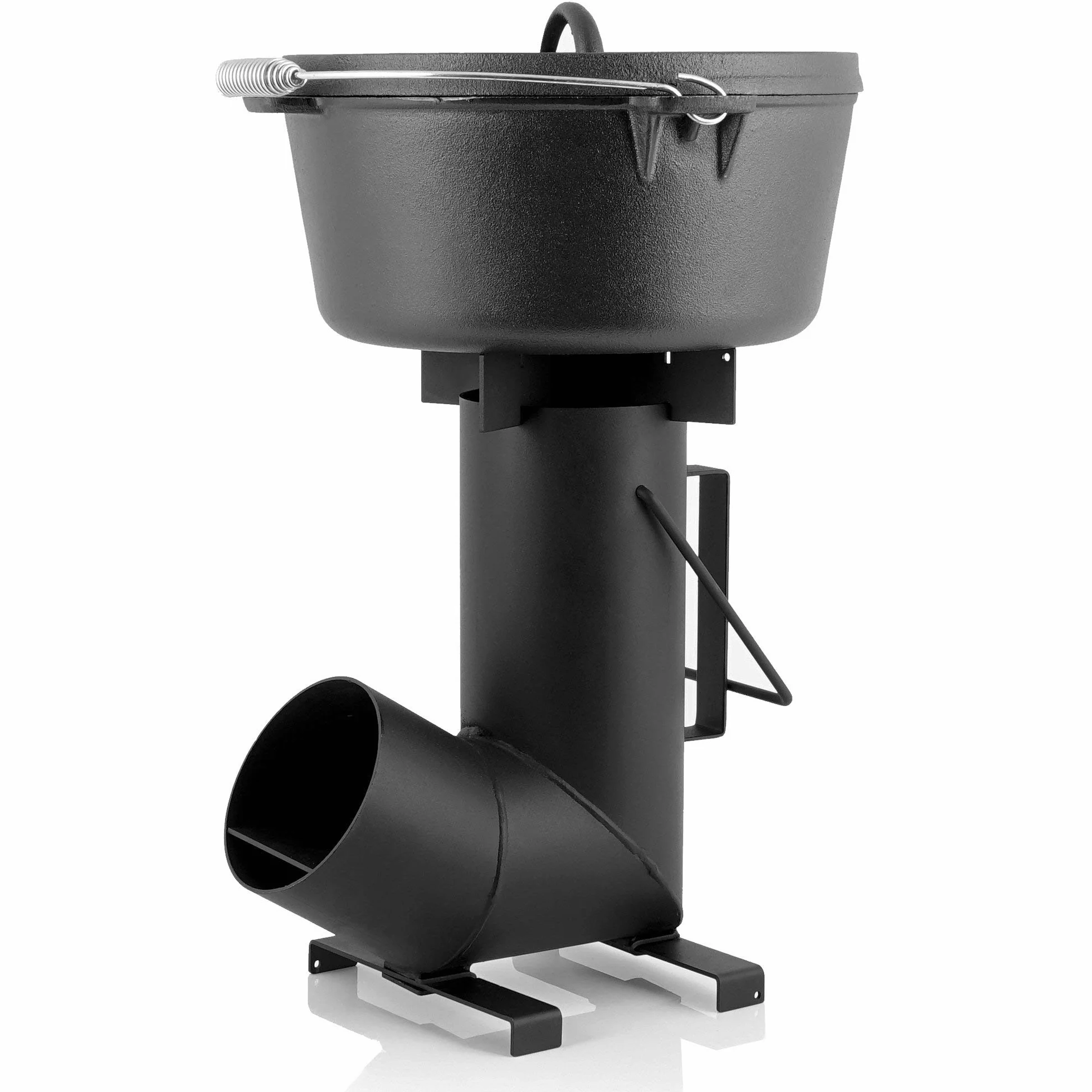 BBQ-Toro - Stufa a razzo #6, Rocket Stove in acciaio spesso 1,5 mm, per forno olandese, padelle e molto altro ancora