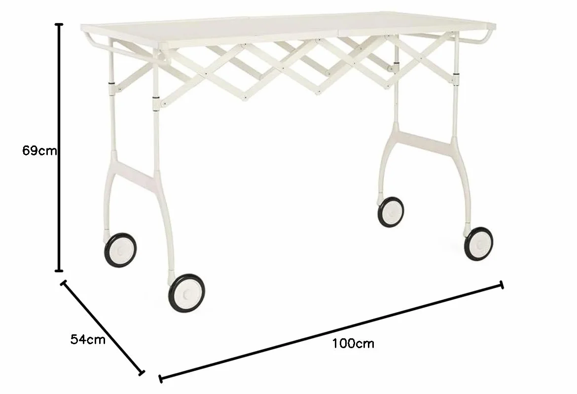Kartell Battista Carrello portavivande Bianco
