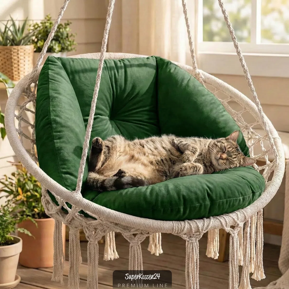 Cuscino per Sedie Sospese Rotondo Morbido - SuperKissen24