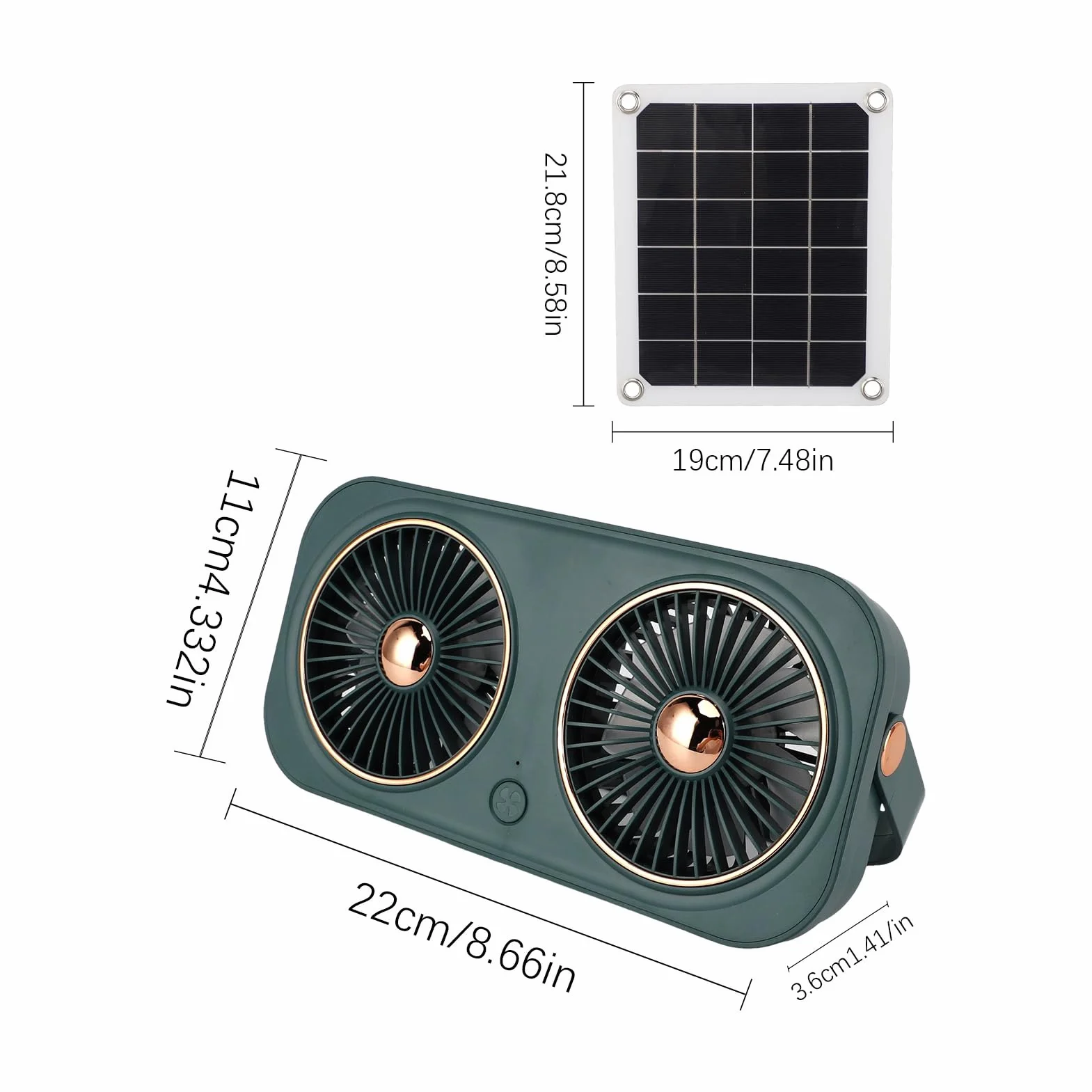 Ventilatore per cani e gatti 20 W resistente alle intemperie compatto per esterno serra cantina