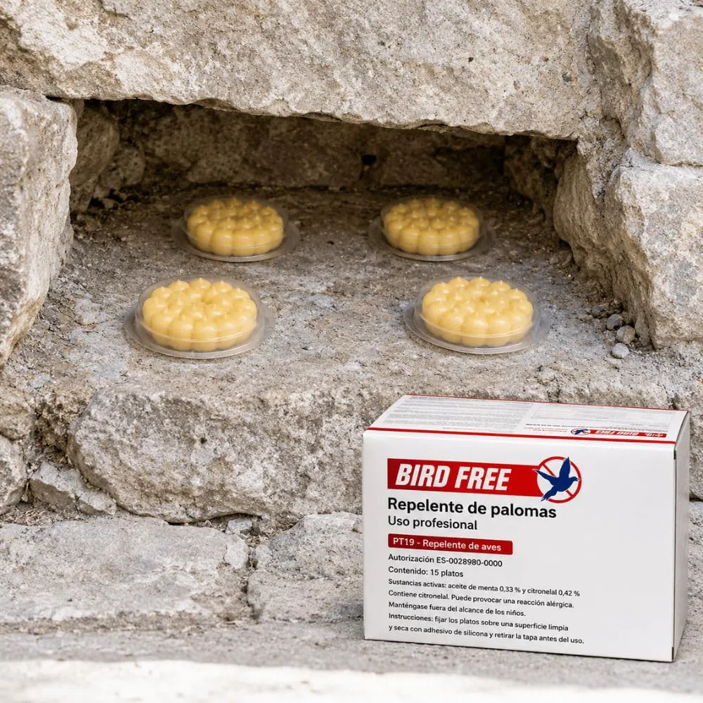 Bird Free - Set di 15 repellenti per uccelli in gel
