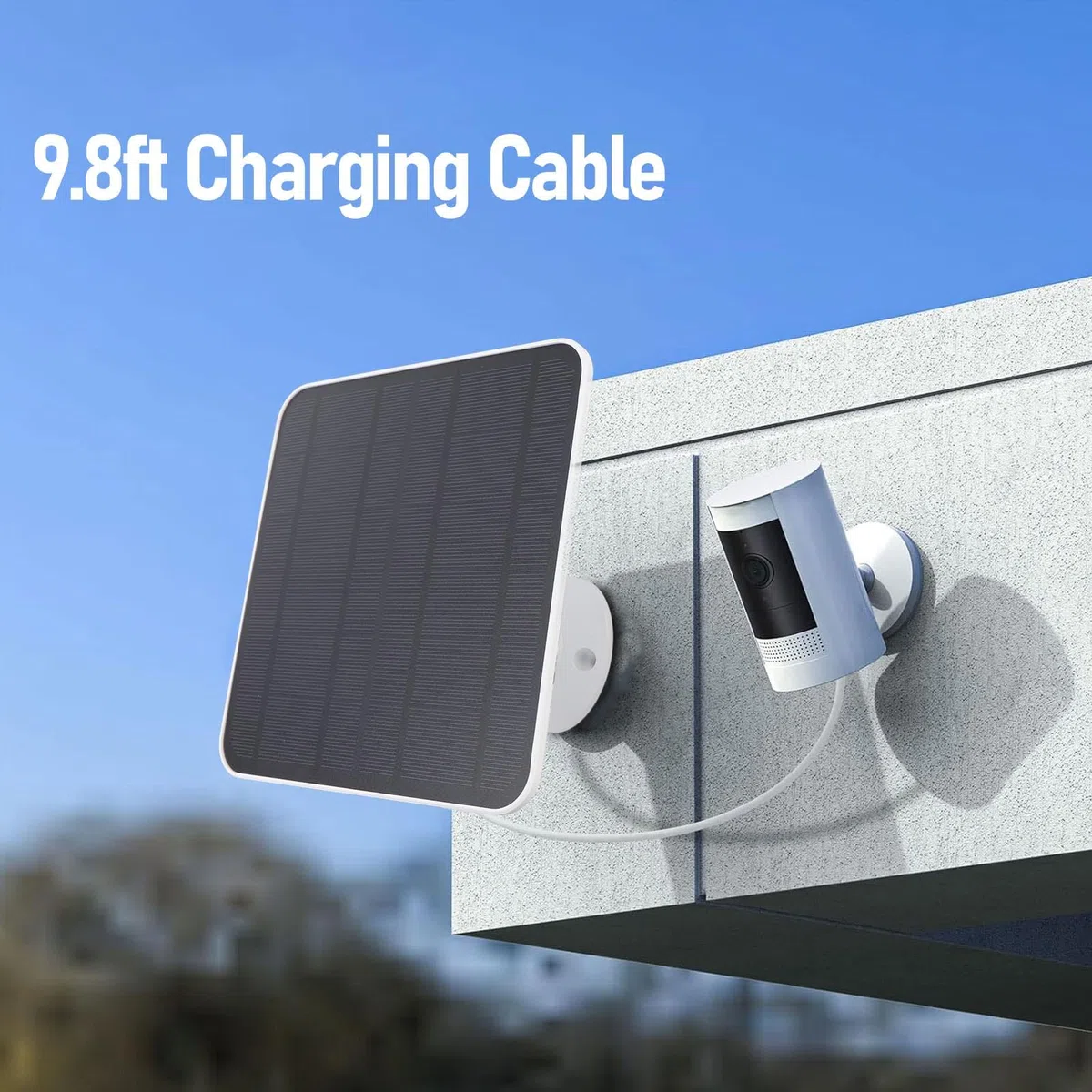 Pannello Solare Monocristallino 12W con Staffa Regolabile 360° per Esterno