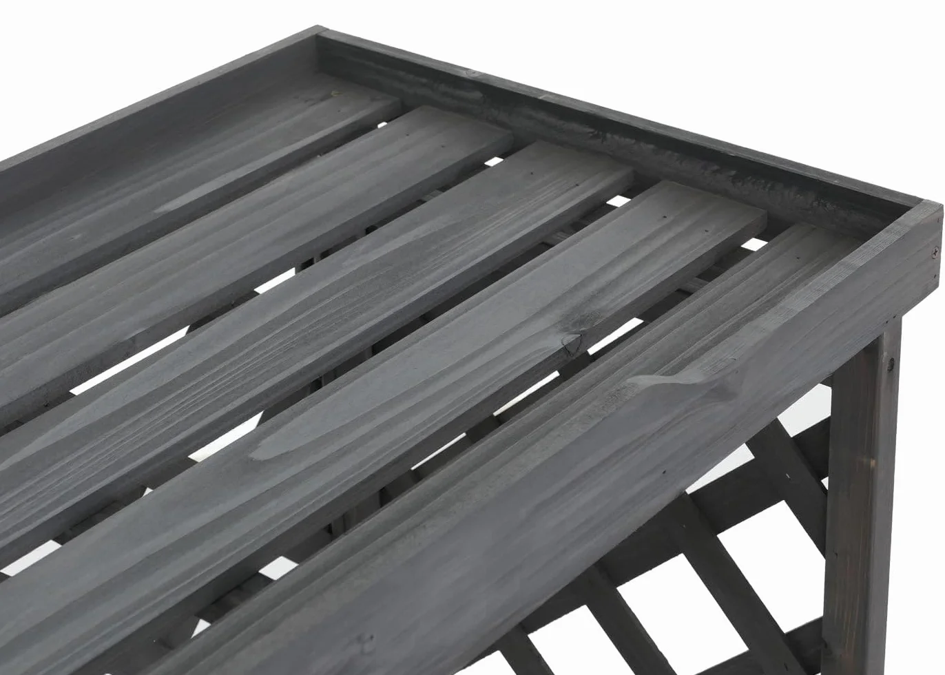 Mendler Copertura per impianto di climatizzatore/Pompa Calore HWC-Q14, Rivestimento in Legno MVG 78x90x45 cm - Antracite Grigio