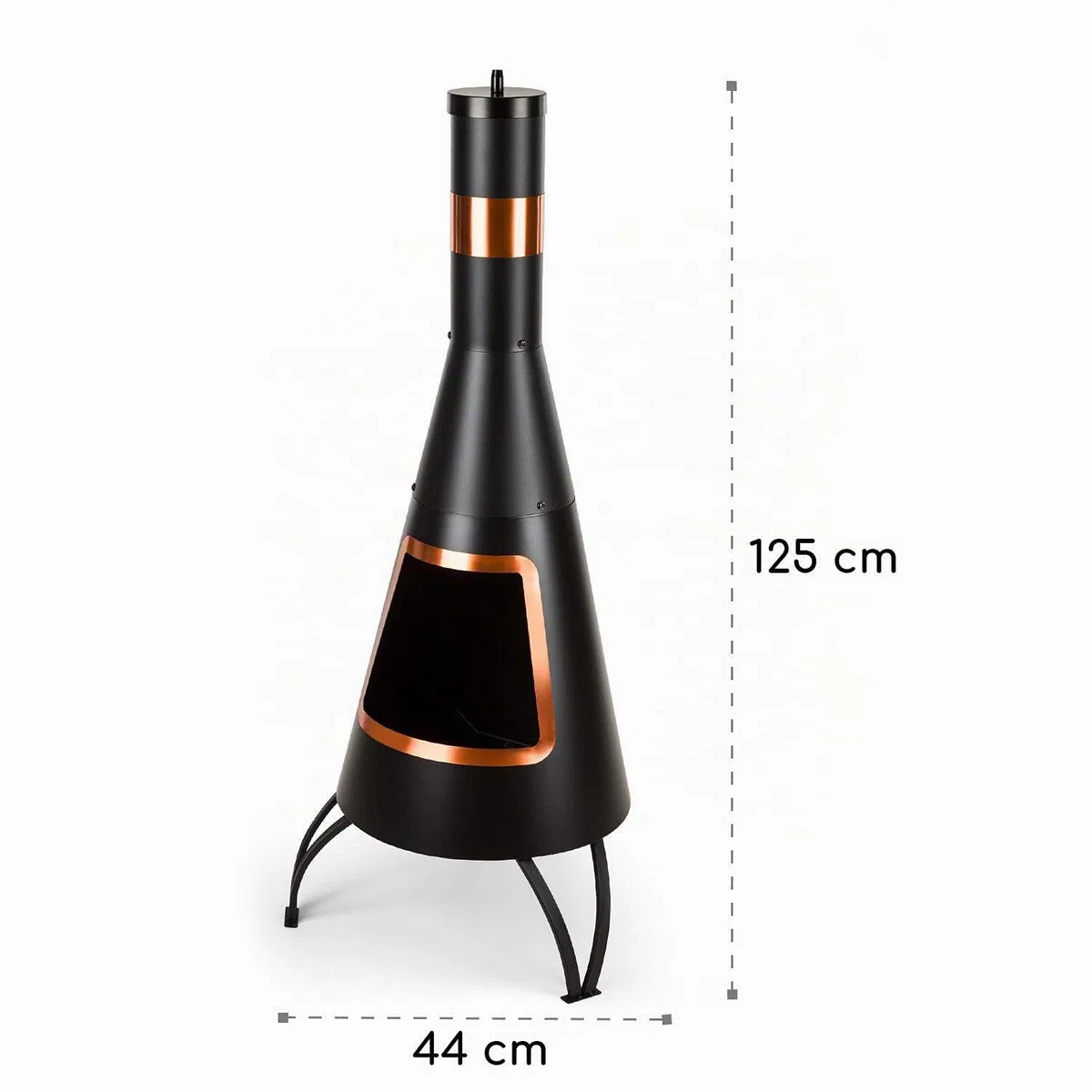 Blumfeldt Volantis Cupric Camino da Giardino Acciaio Inossidabile 0,7 mm Nero