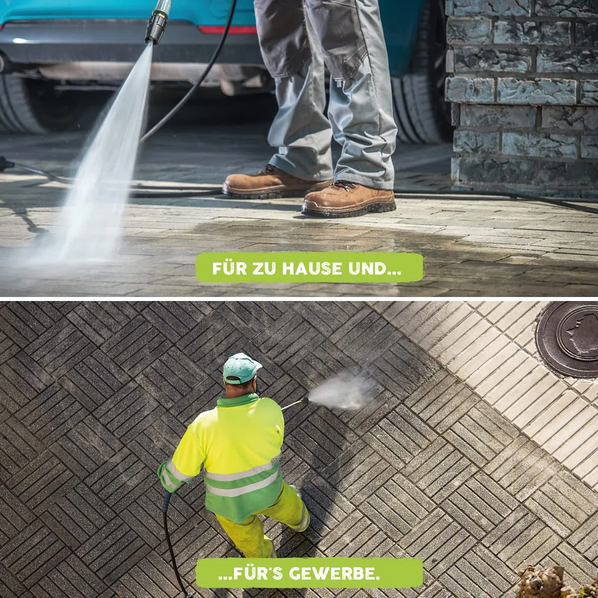 Detergente per pavimenti in pietra 1 litro Eco Clean - rimuove alghe e muschio senza strofinare