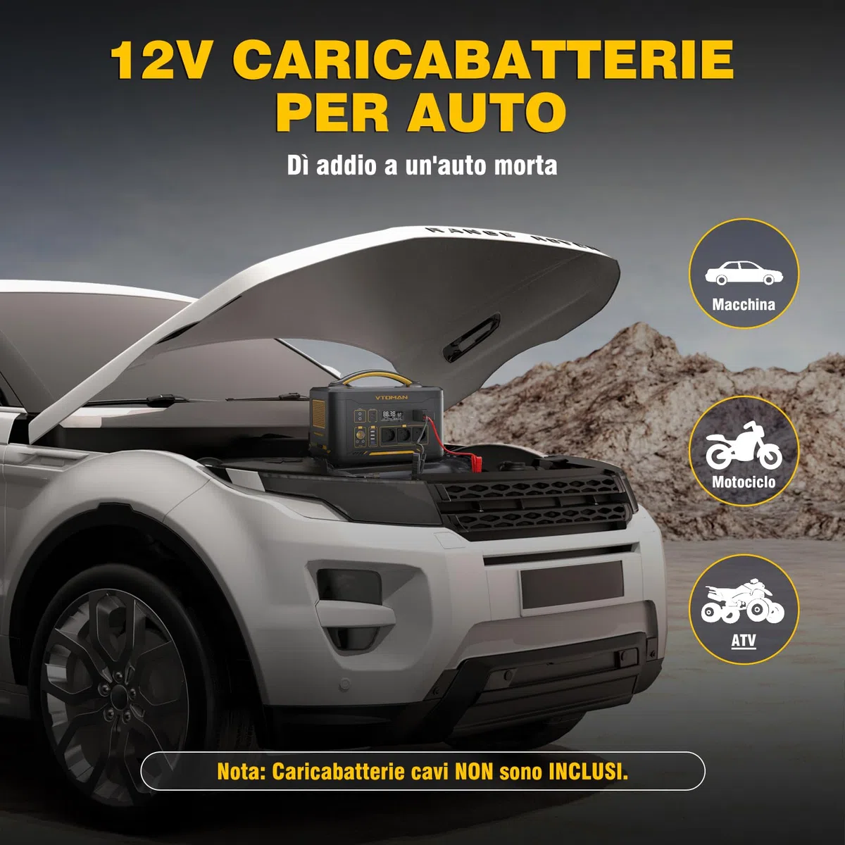 VTOMAN Jump 1500X Centrale Elettrica Portatile - 1500W/828Wh LiFePO4 Batteria Power Station Generatore Solare, Capacità Espandibile a 2376Wh, per Campeggio, Emergenza, Viaggio