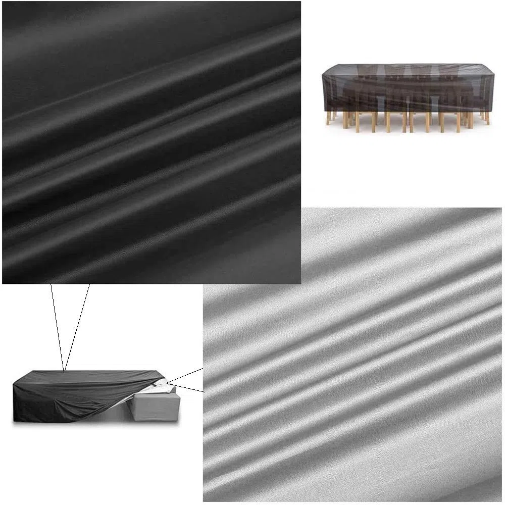 Copertura per mobili da Giardino, Tutte Le Taglie Copertura Tavolo Esterno Rettangolare, Telo Copri Impermeabili per Tavolo e Sedie da Antivento/UV/Impermeabile, Resistente allo Strappo Oxford