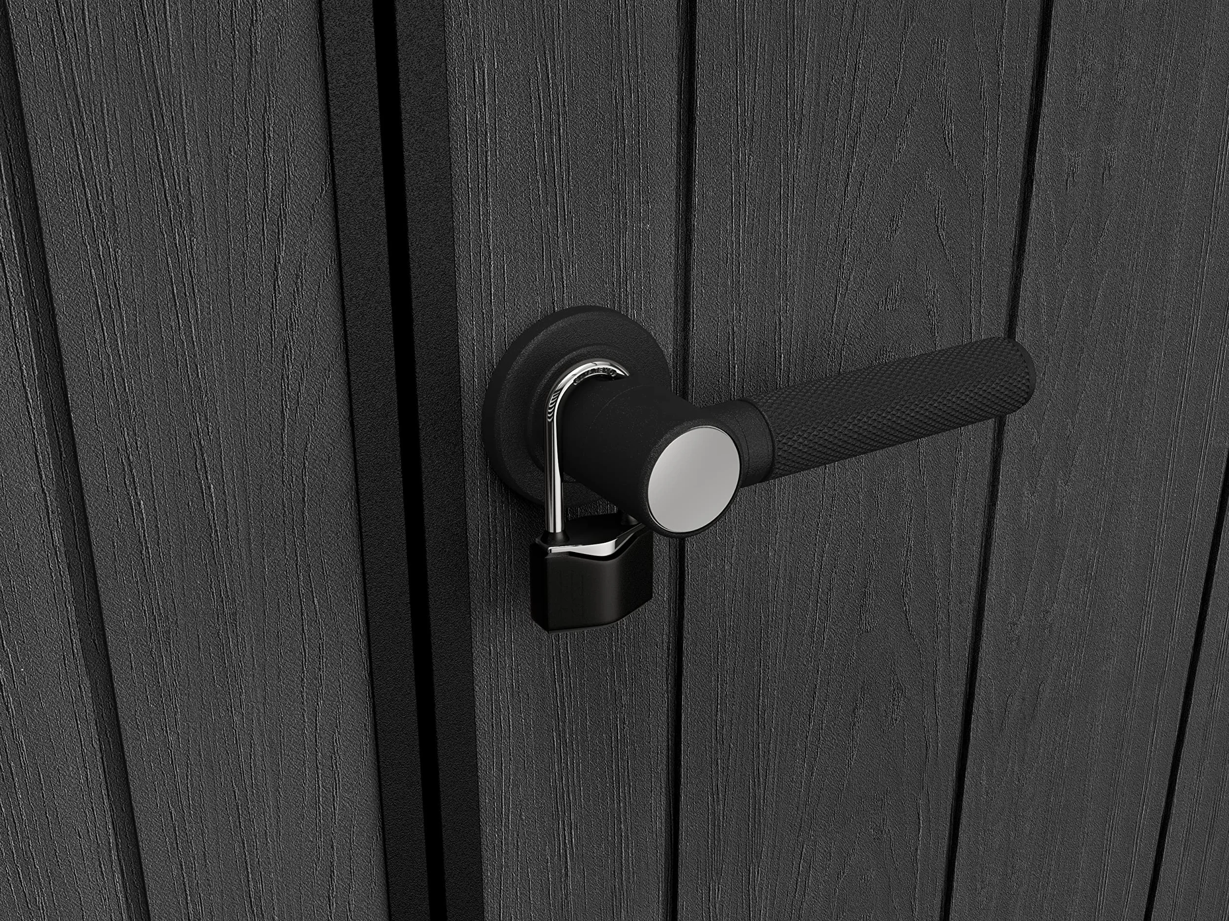 Keter Casetta da Giardino Artisan 9x7, Effetto legno spazzolato, Grigio, 6 m², 277x218x226H cm