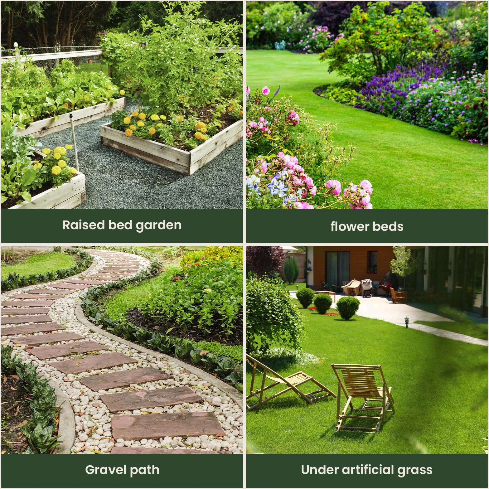 Dripex Telo Pacciamatura 4mx10m 90g/m² Tessuto Anti Erbacce Giardino