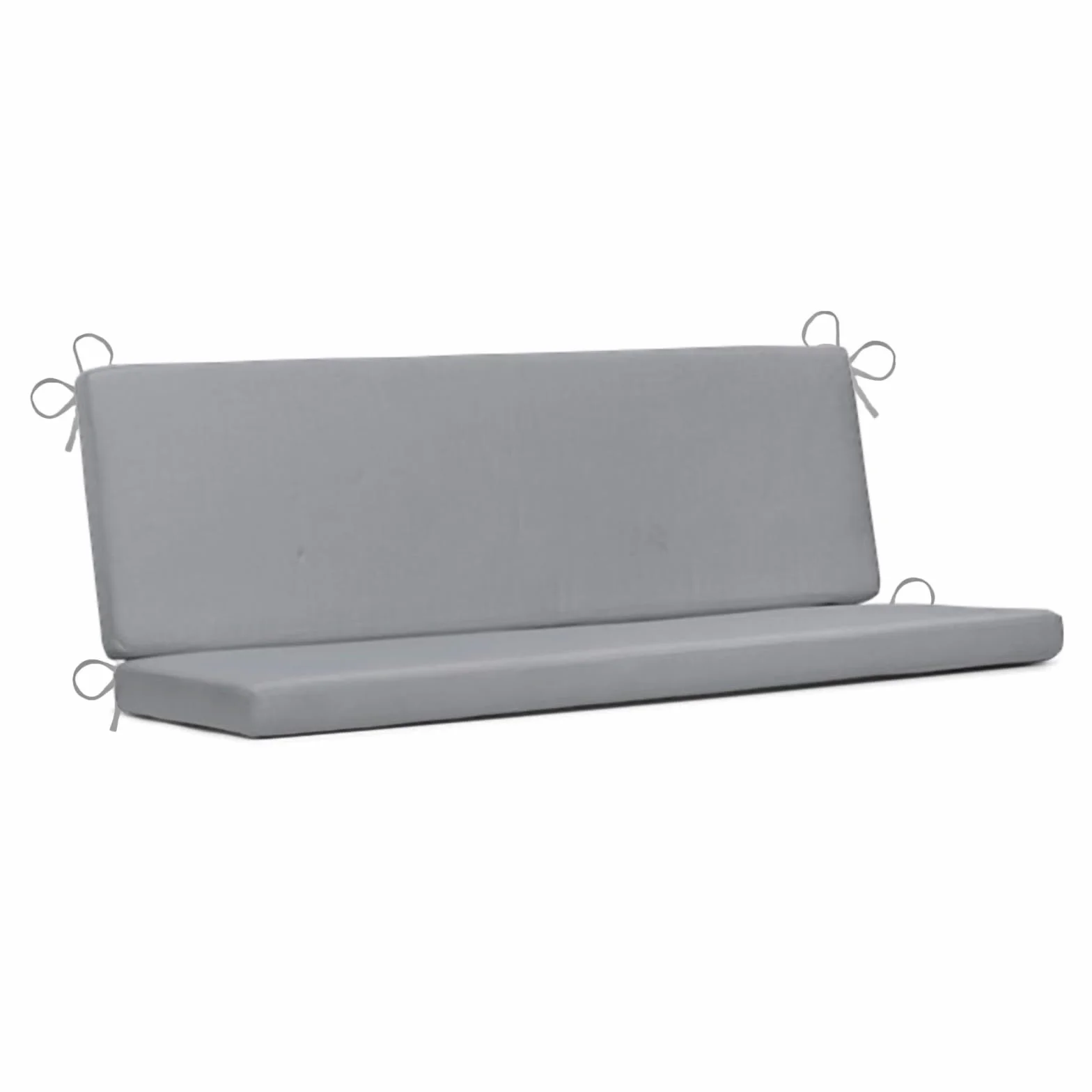 PARAMAISON Cuscino Dondolo 3 Posti Cook, Sfoderabile, Antigraffio, con Laccetti, Interni od Esterni, Imbottitura 5 cm, Universale | Grigio 135x55 cm