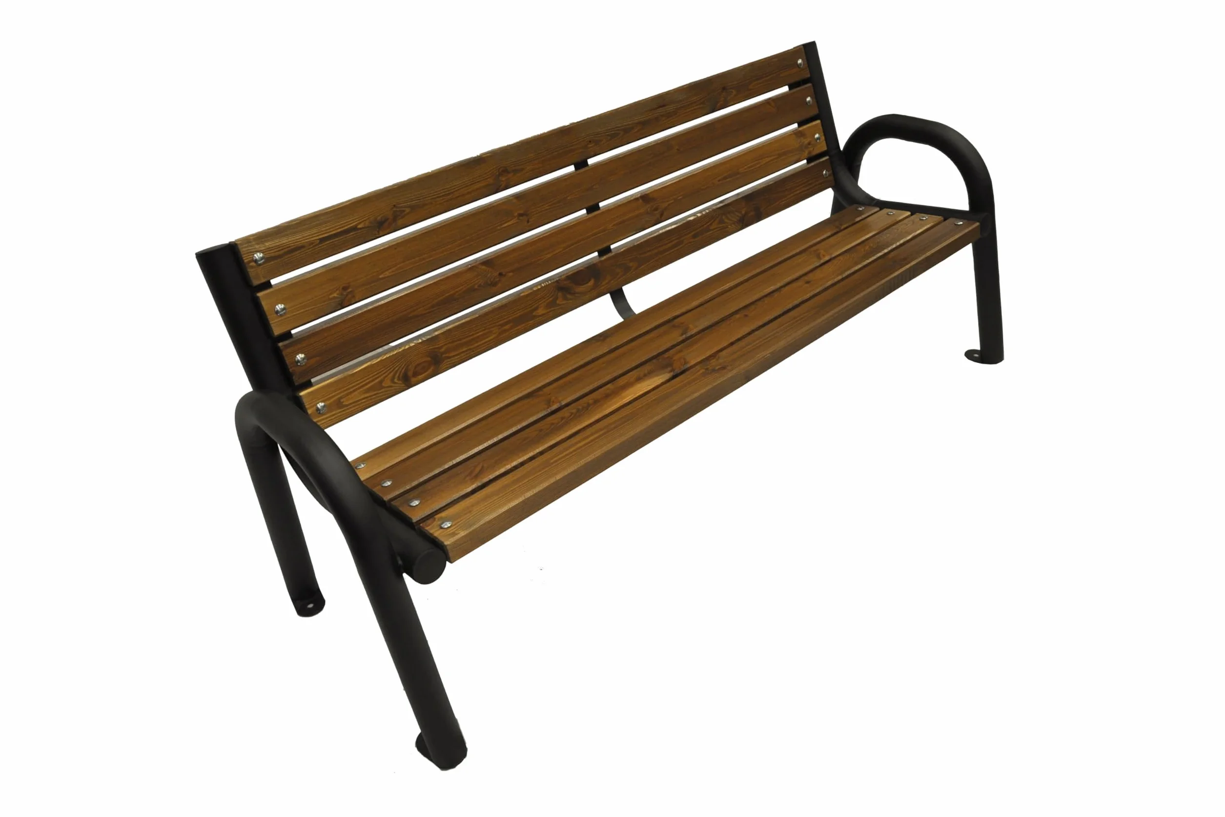 Panchina da Esterno - Panchina da Giardino e da Parco - Panca da Esterno Resistente alle Intemperie - Panchine da Esterno (Primario Noce, 200cm - Lunghezza Totale della Panca)