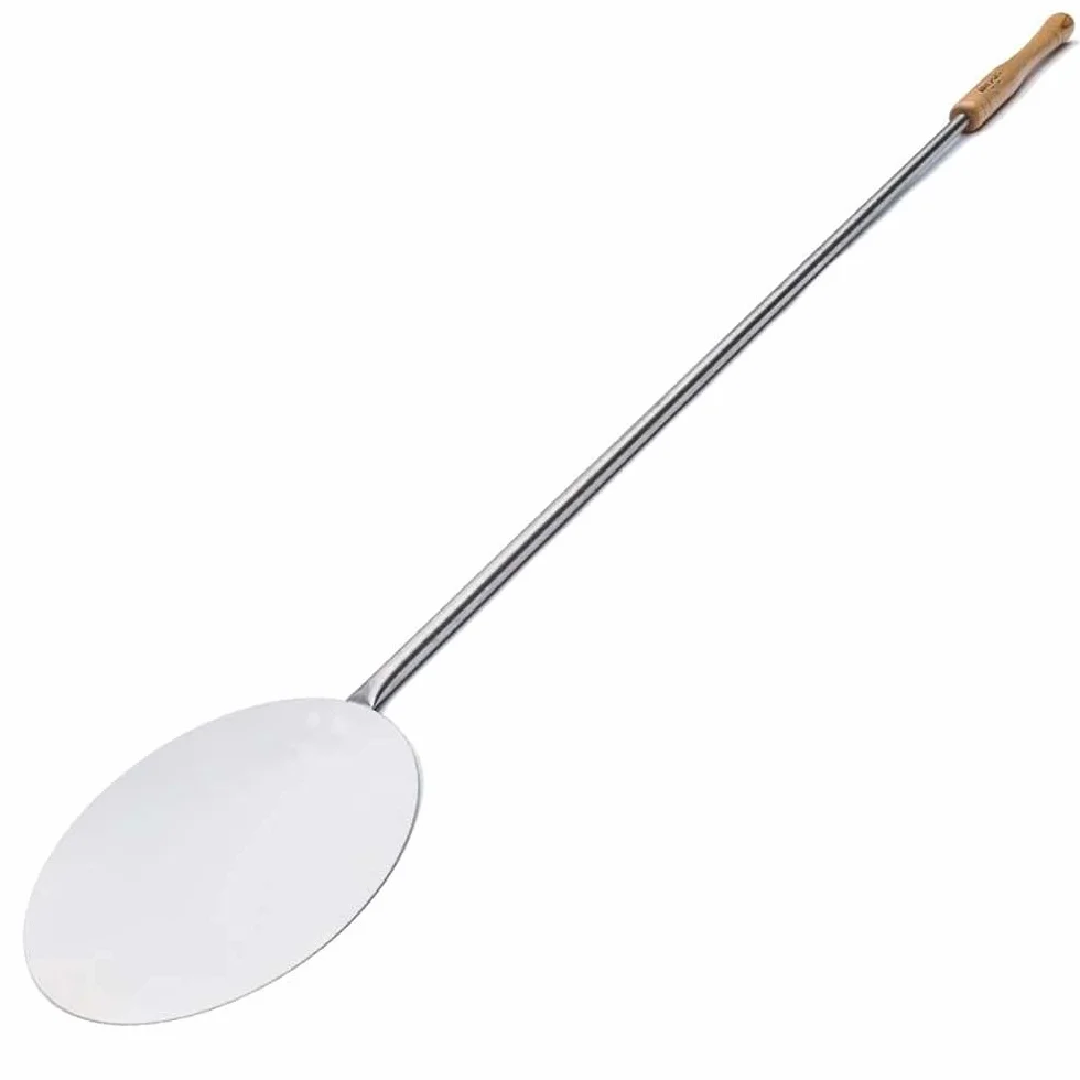 Set 5 Pale per Pizza in Acciaio Inox - Kit Professionale da Forno, Lunghezza Totale 150 cm - Ideale per Forni Profondi 100/110 cm - Giemme Spoleto