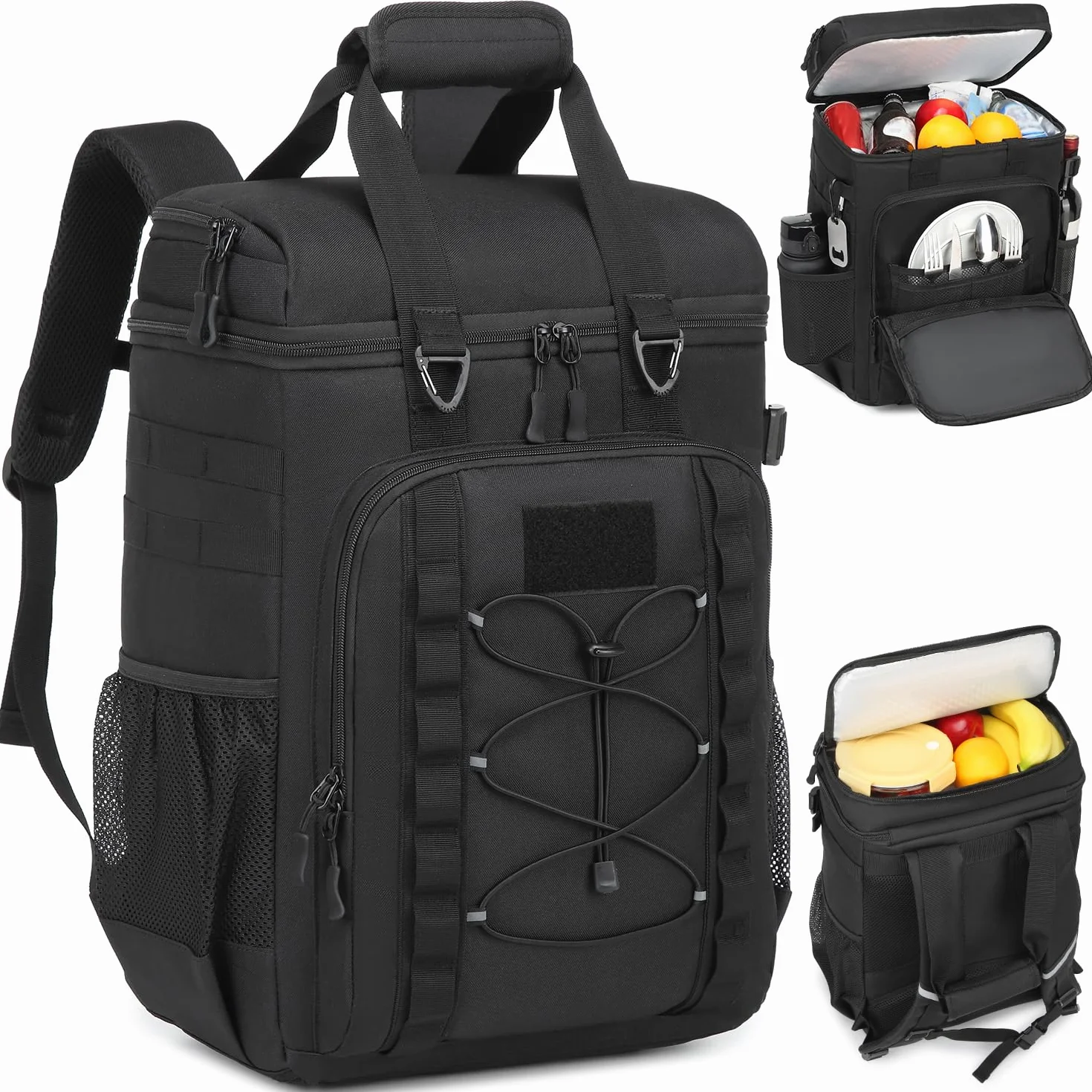 Borsa termica 45 L 42 lattine tattica per picnic spiaggia barbecue campeggio