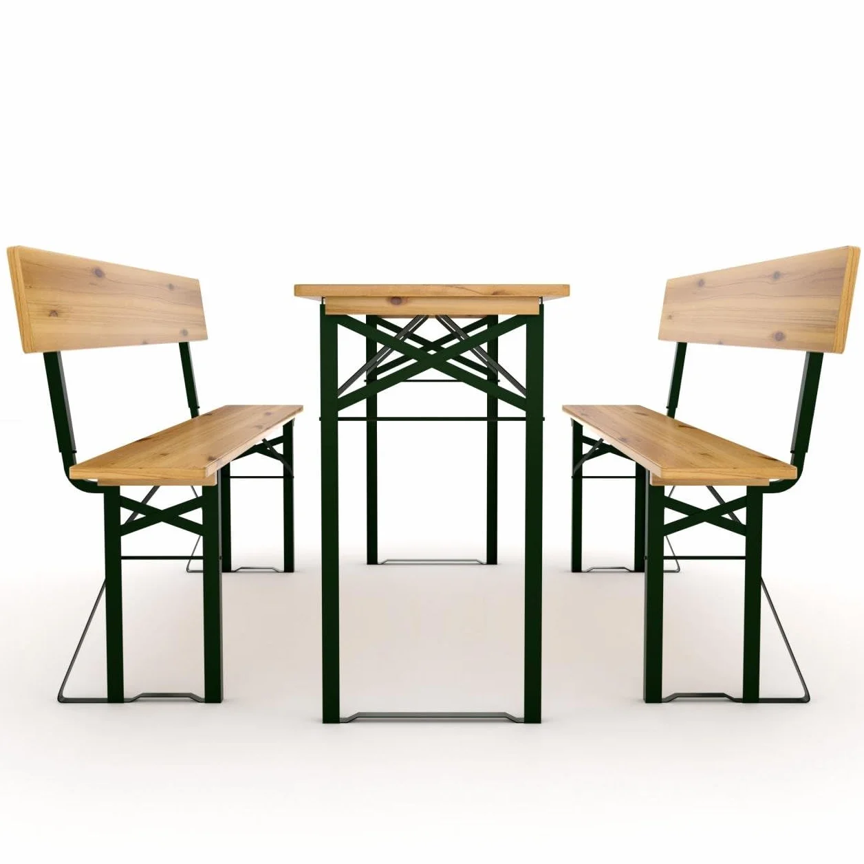 AVANTI TRENDSTORE Imolo Set Birreria Legno Massiccio Laccato 170x77x69 cm