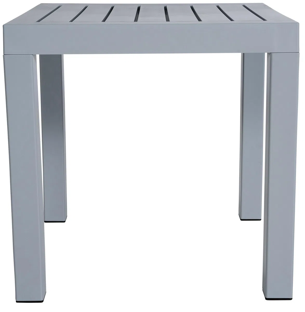 CLP Tavolo Giardino Quadrato Ocean Polipropilene Tavolino Giardino Plastica Resistente UV Grigio