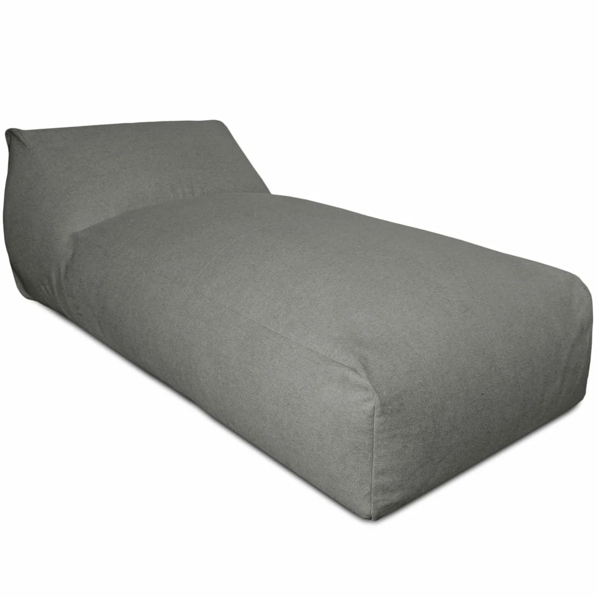 EVERGREENWEB Chaise longue da giardino sfoderabile impermeabile Pouf Poltrona Sacco Lettino prendisole Design Ergonomico Tortora