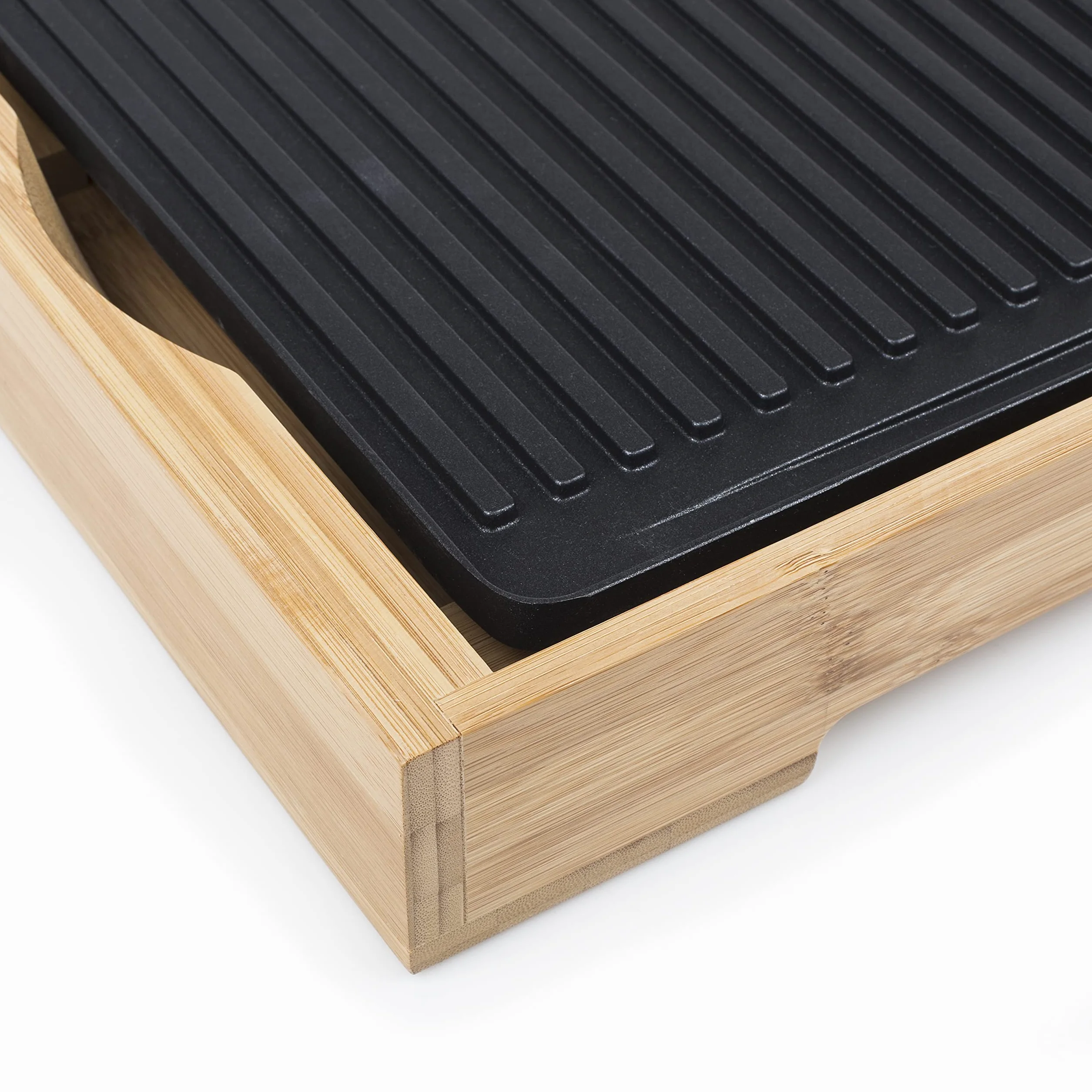 Tristar Piastra Elettrica Grill Bambù XL BP-2641, Nero