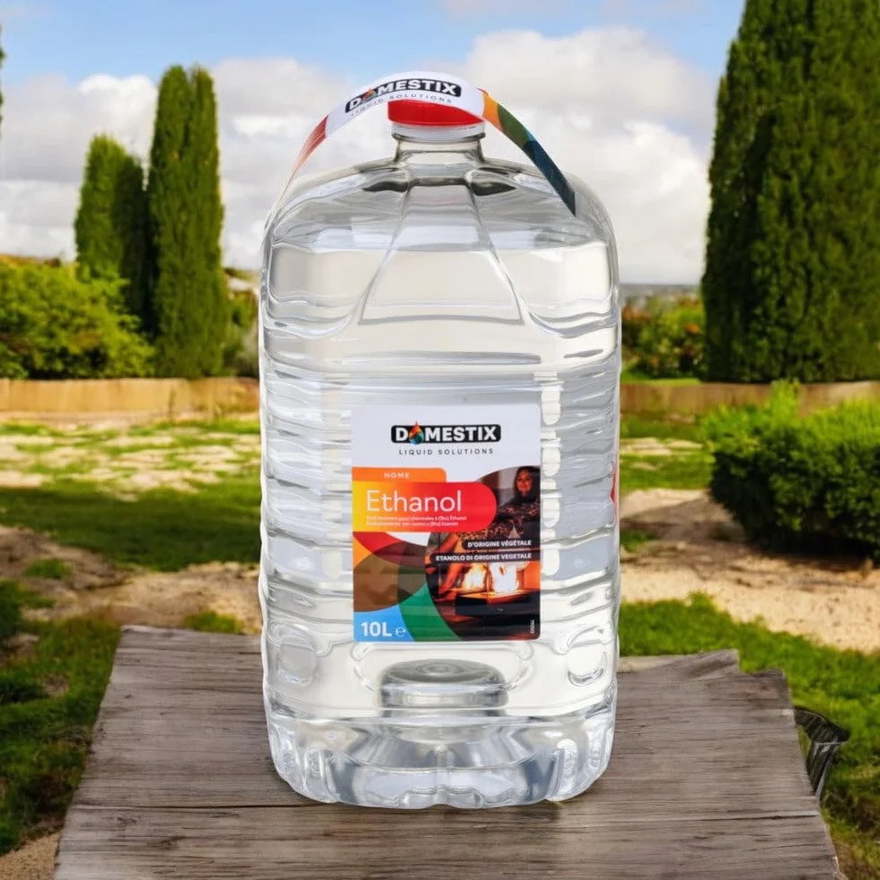 Combustibile liquido bio etanolo di origine vegetale ethanol 10 lt domestix