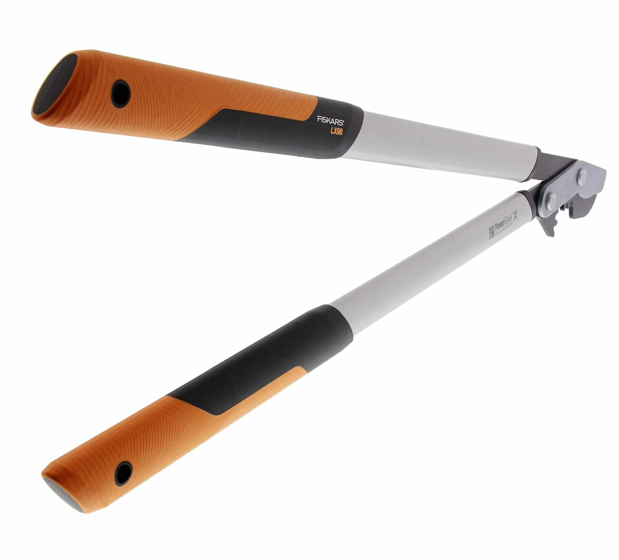 Fiskars PowerGear X Troncarami Bypass, 5 cm Ø di taglio, 80 cm, Acciaio antiaderente, Nero/Arancione