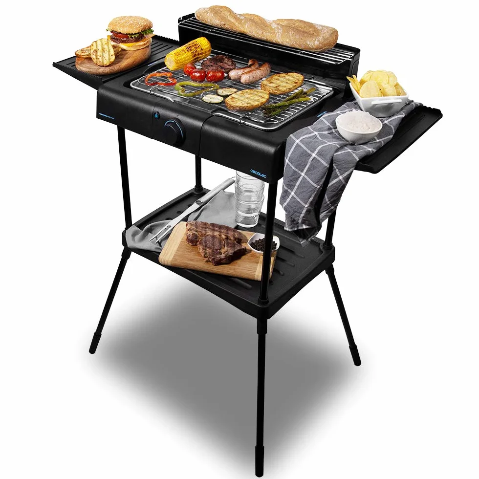 Cecotec PerfectSteak 4250 Barbecue elettrico 2400 W griglia acciaio inox 3 livelli altezza