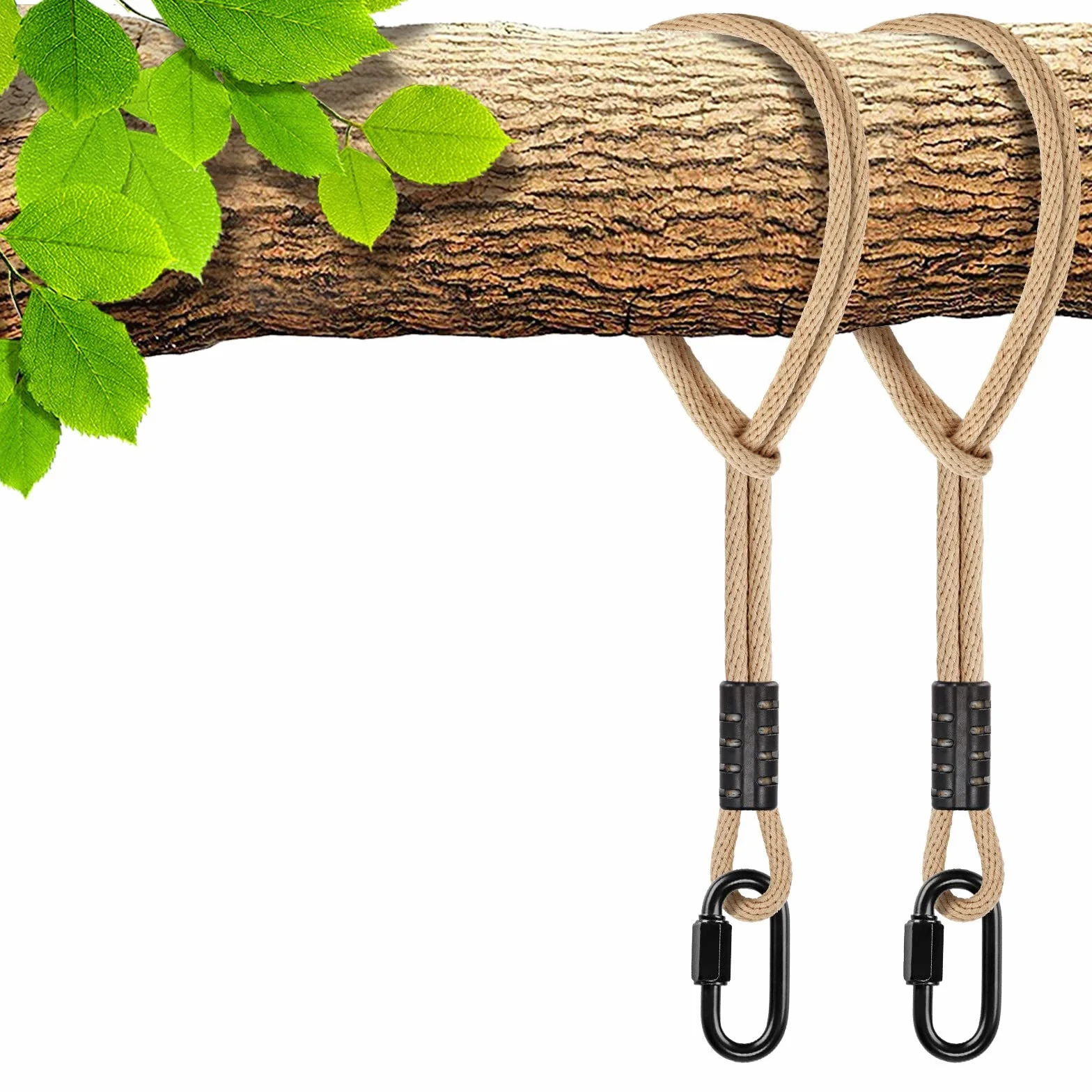 SELEWARE Corde per altalena regolabili con fibbie 453 kg per albero e amaca