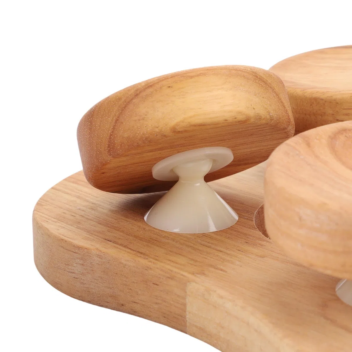 Poggiatesta per Sauna in Legno con Disco Girevole, Cuscino Ergonomico per Collo e Spalla