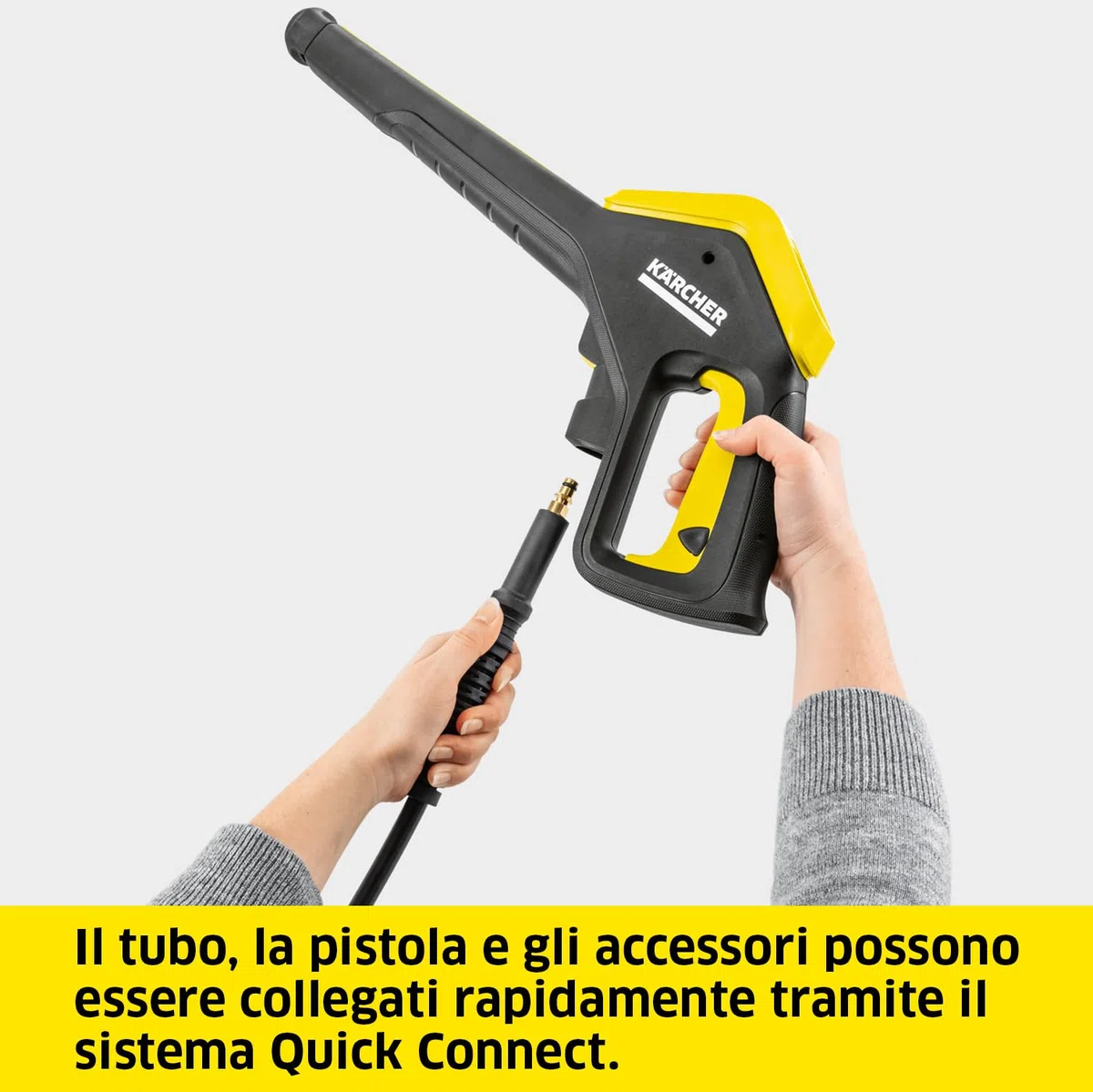 Kärcher Idropulitrice K 4 Power Control, 130 bar, 420 l/h, 30 m²/h, Filtro acqua, Pistola LED, Ugello mangiasporco, Lancia Vario Power