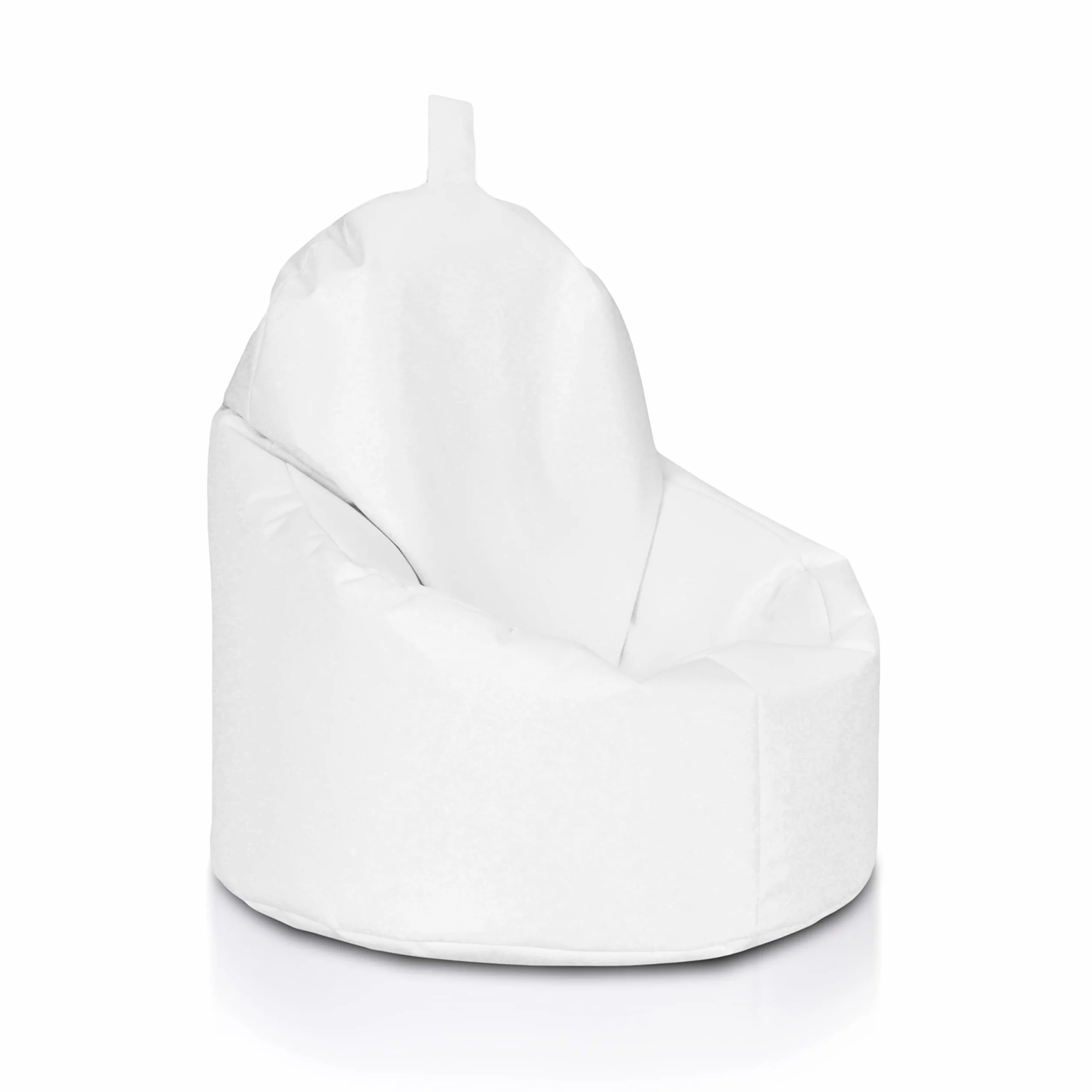 Ecopuf Yoko Pouf a Sacco Seduta Alta con Maniglia Poltrona Sacco in Poliestere Impermeabile da Esterno 70x75 cm