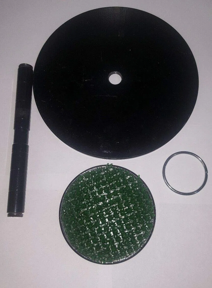 Nuovo Falconeria Acciaio Inox Blocco Piedistallo 6" Indoor Outdoor Astroturf