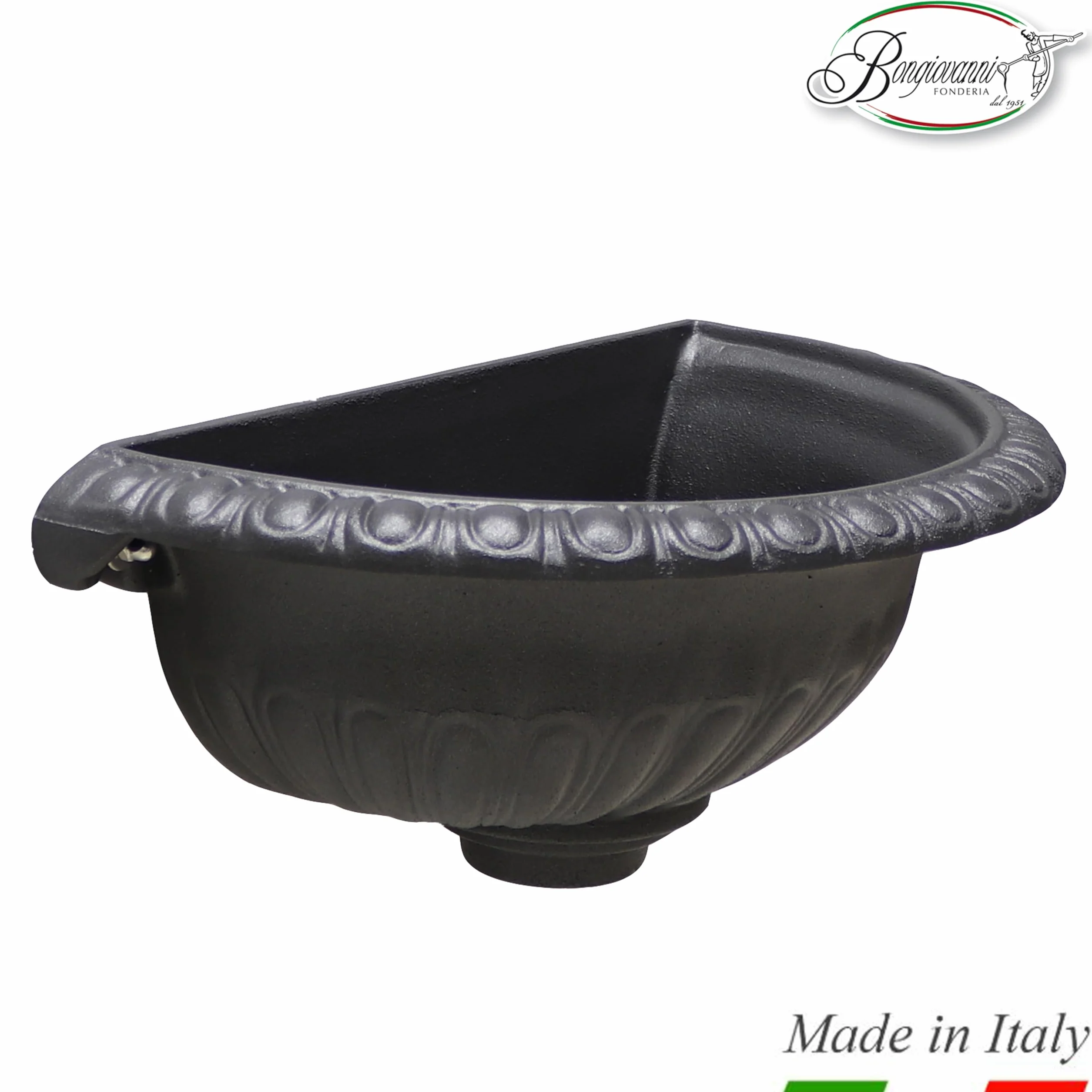 Fontana da giardino esterno | Vasca a muro modello Liberty | lavello fontana a parete | fontanella da giardino | grigio ghisa casa giardino balcone
