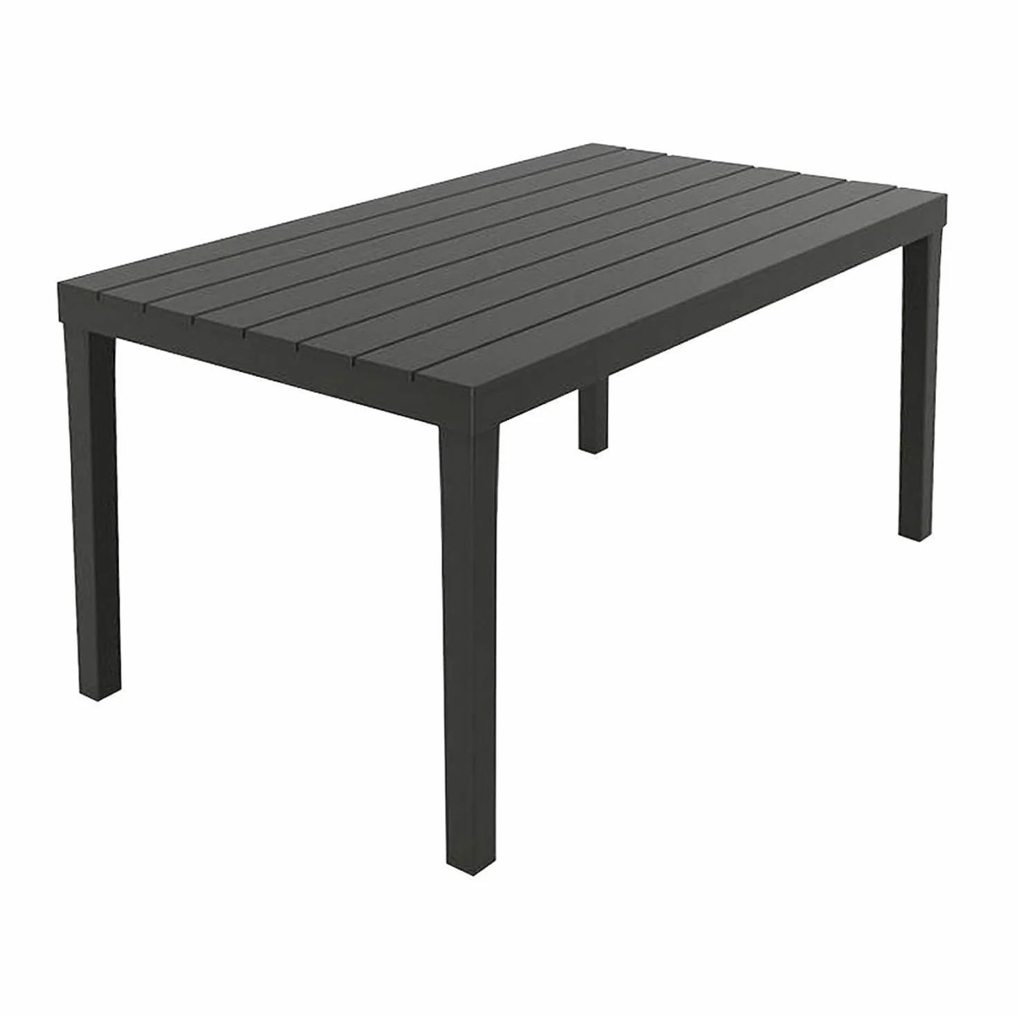 Saturnia Sumatra Tavolino in resina 138 x 80 cm antracite